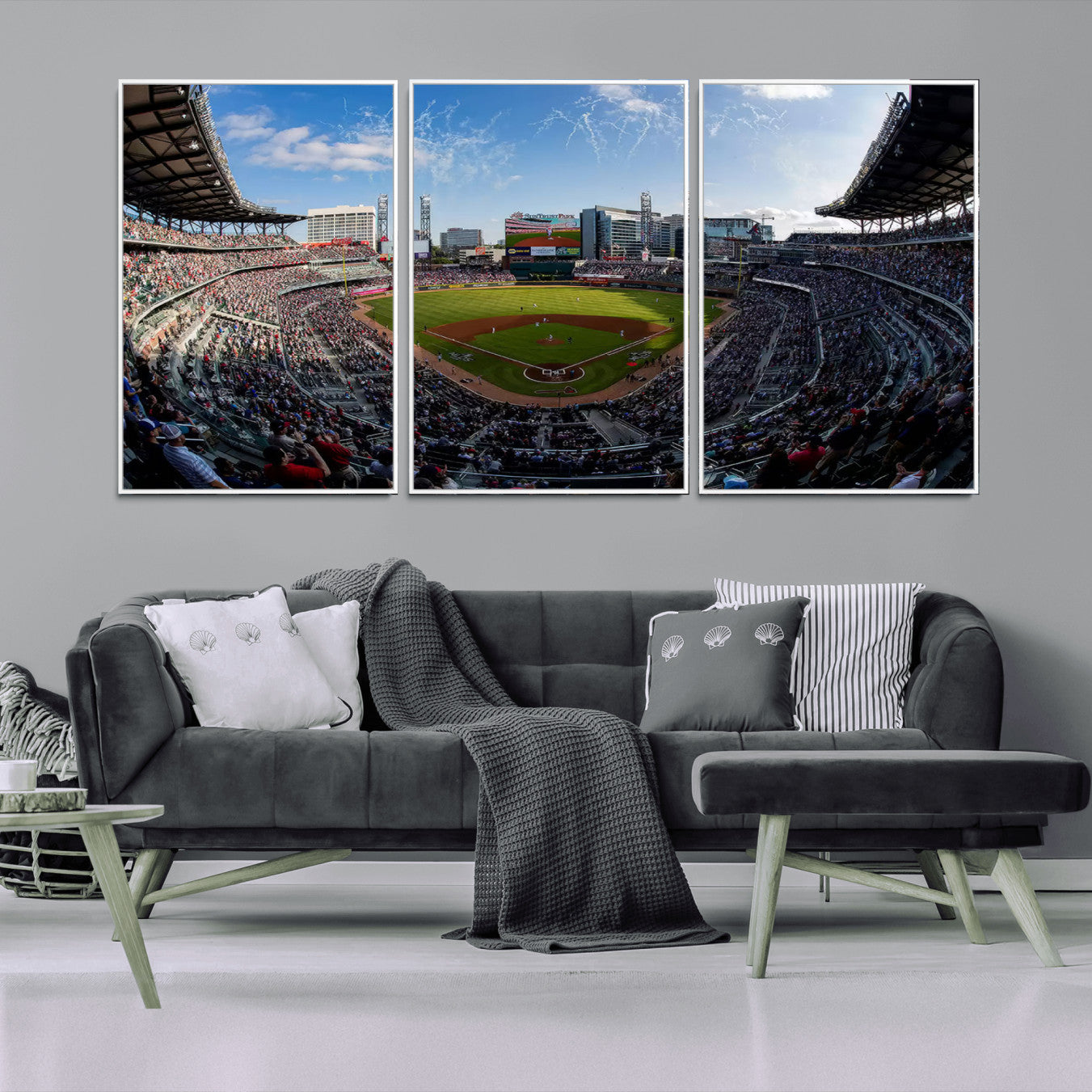 78608-MGV-CV-36X24-Truist Park Stadium Canvas Wall Art - Atlanta Braves Game Day Exclusive Decor
