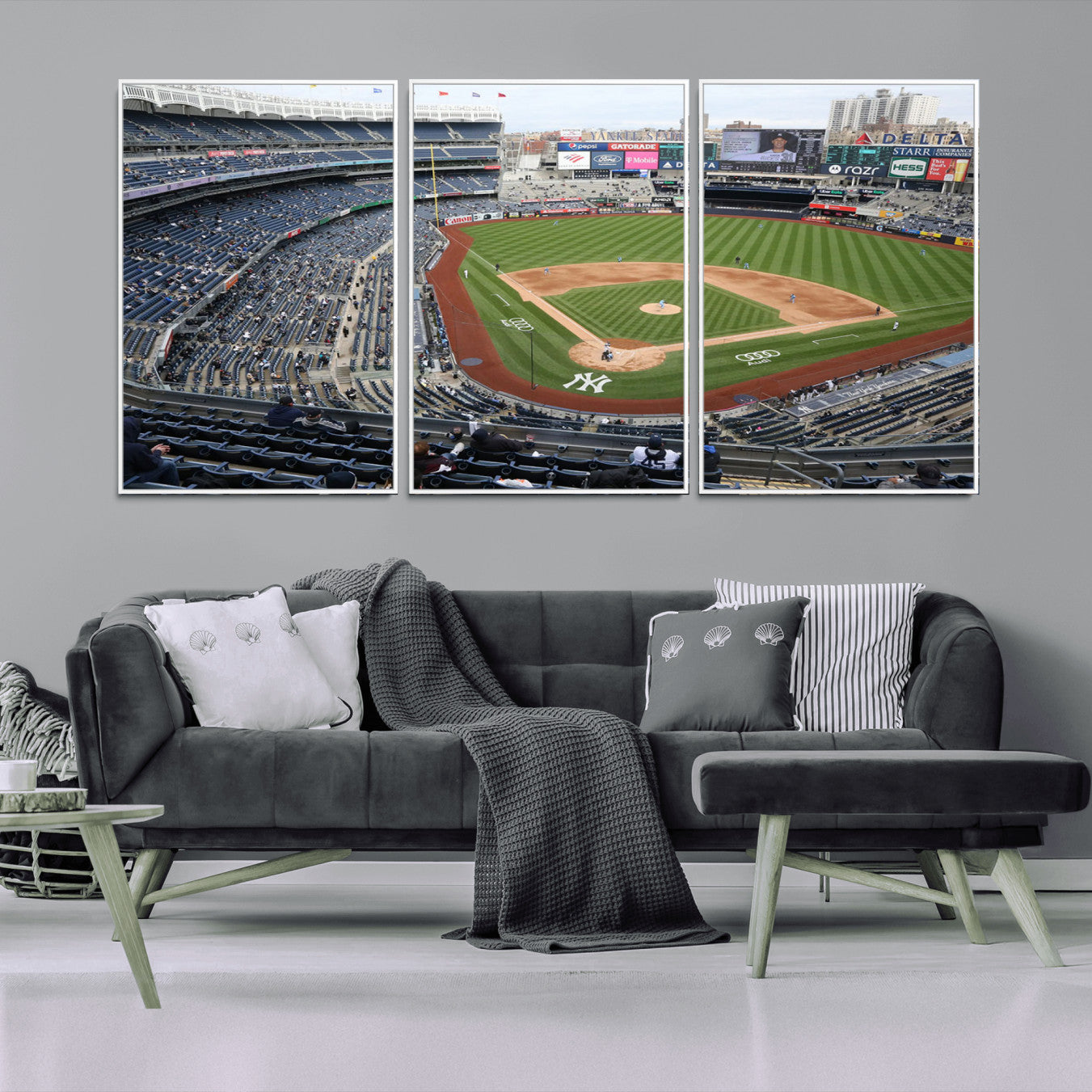 -New York Yankees Baseball Team Print - Yankee Stadium Wall Art Canvas Print