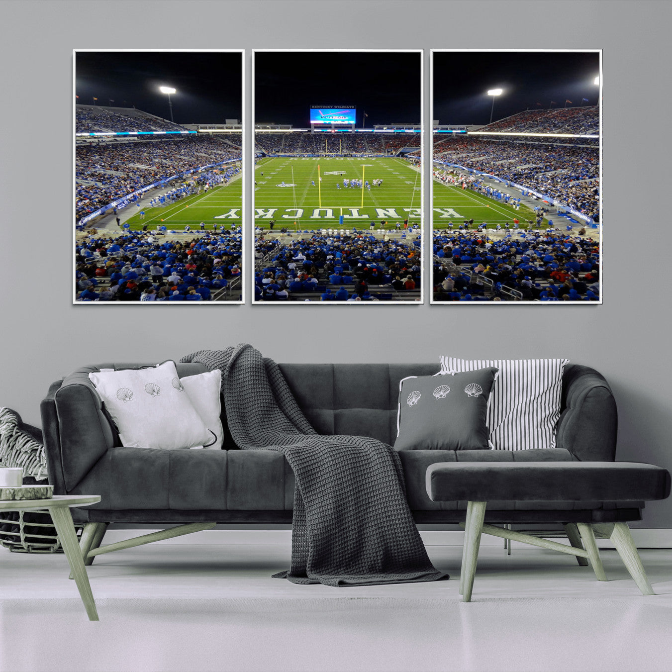 -Kroger Field Canvas Wall Art - Kentucky Stadium Wall Art Print - Sunset Football Stadium Wall Decor