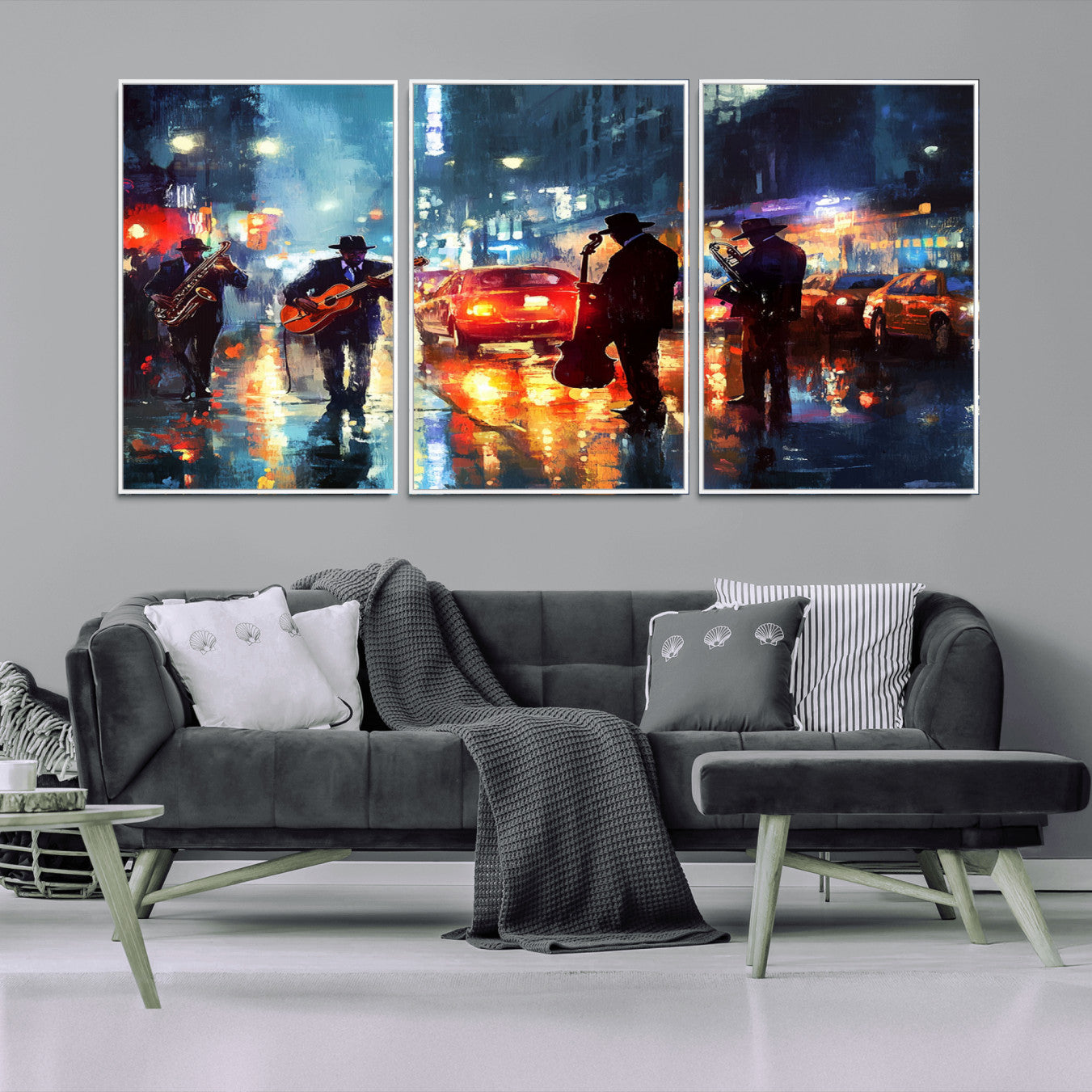 -African American Jazz Canvas - Abstract Music Wall Art Print - Abstract Jazz Wall Art Framed Prints