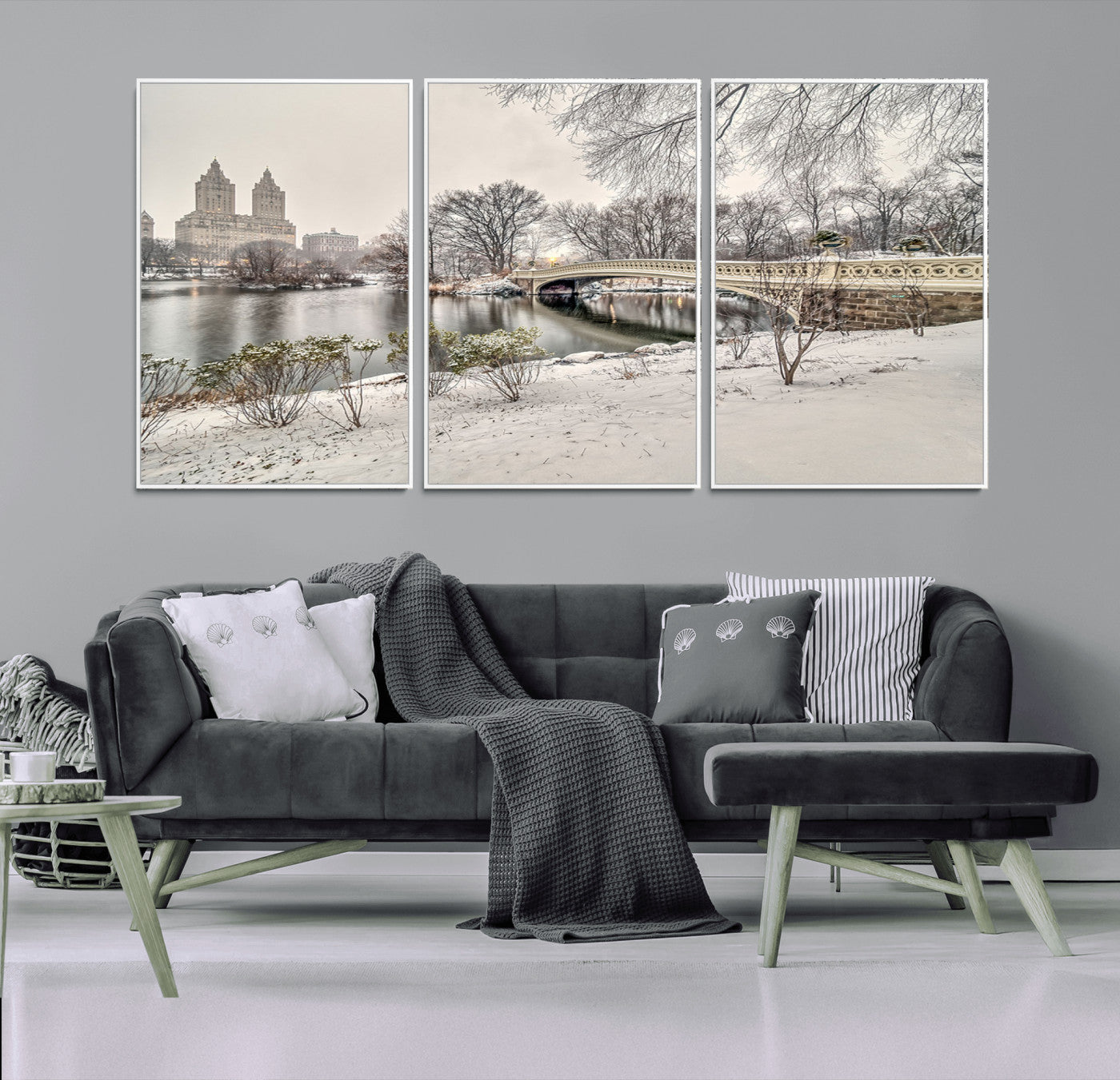 60292-MGV-CV-36X24-The Bow Bridge in Central Park Canvas, The Bow Bridge Canvas Print