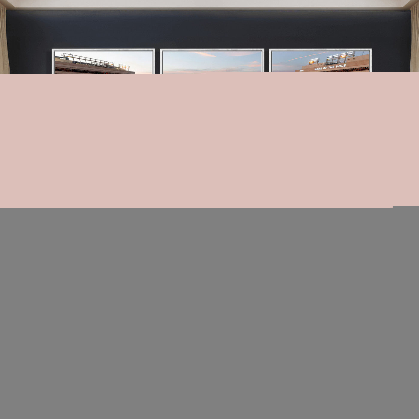 37160229-MGV-CV-36X24 - Tennessee Neyland Stadium Wall Art, Sports Arena Canvas Print, Panoramic Stadium Canvas Artwork for Home, Office