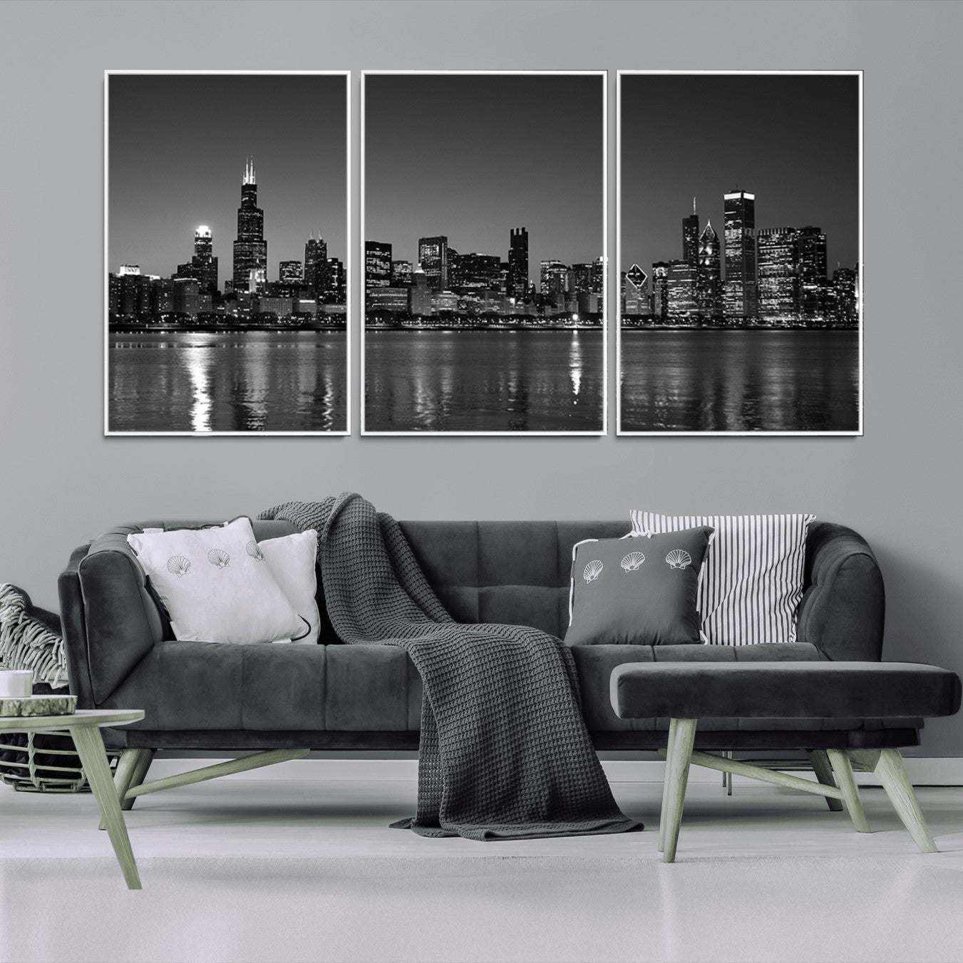 67435-MGV-FC-60X30-3P_White-Chicago Wall Art Canvas Print