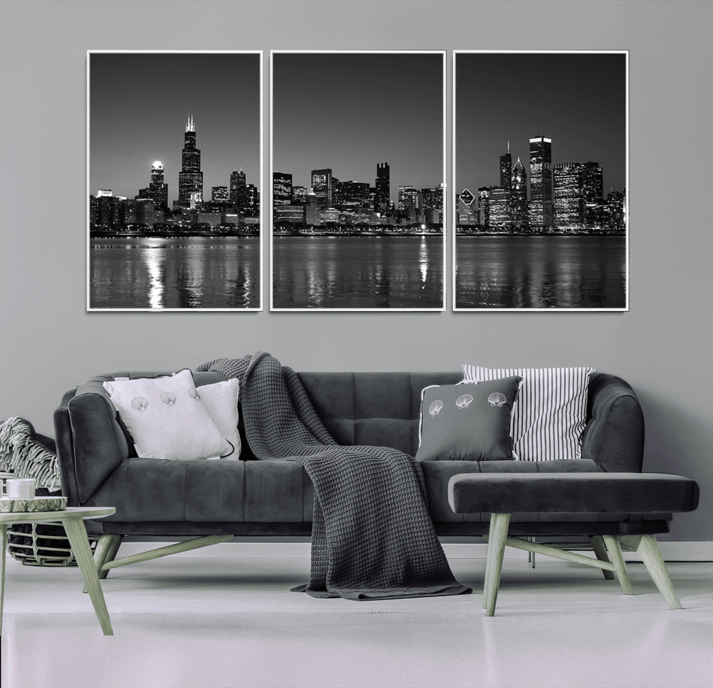 67435-MGV-FC-60X30-3P_White-Chicago Wall Art Canvas Print