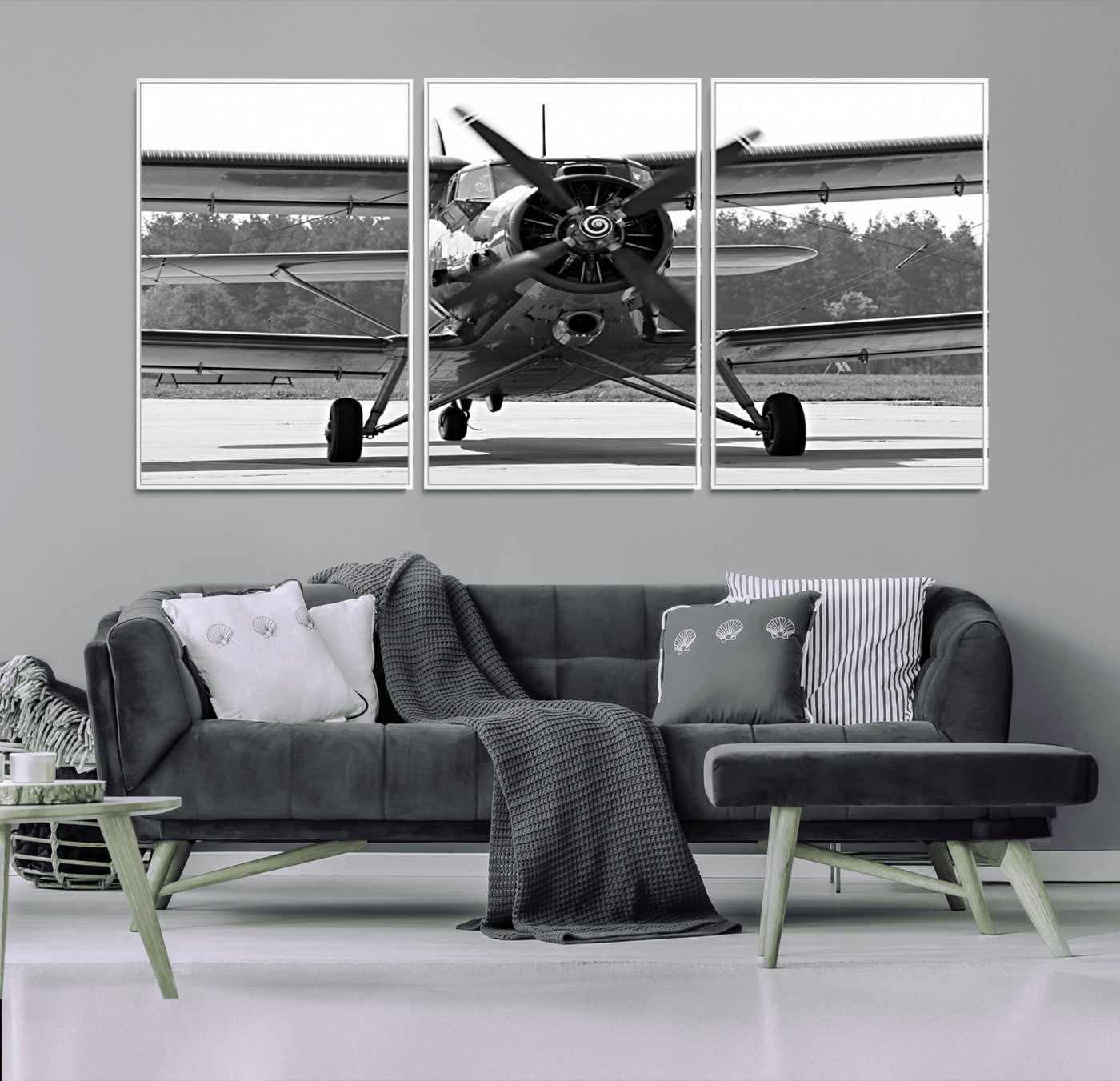 74816-MGV-CV-36X24-Wall Art Old War Plane Canvas Print