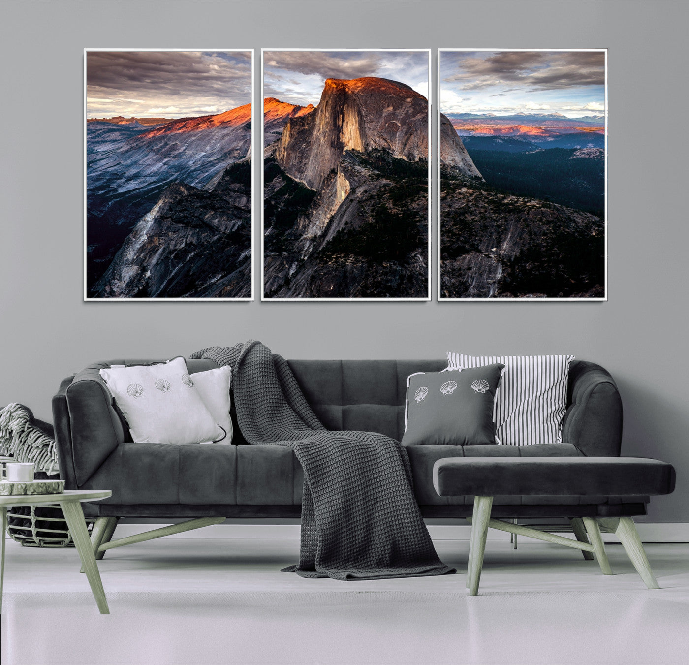 -Half Dome Yosemite Wall Art – Majestic Mountain Landscape Canvas Print, National Park Nature Photography for Living Room or Office Decor