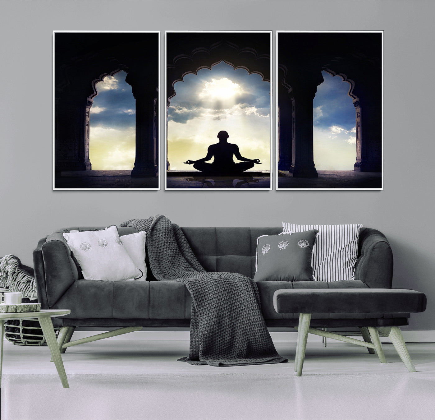 -Women and Yoga Wall Art Canvas Print
