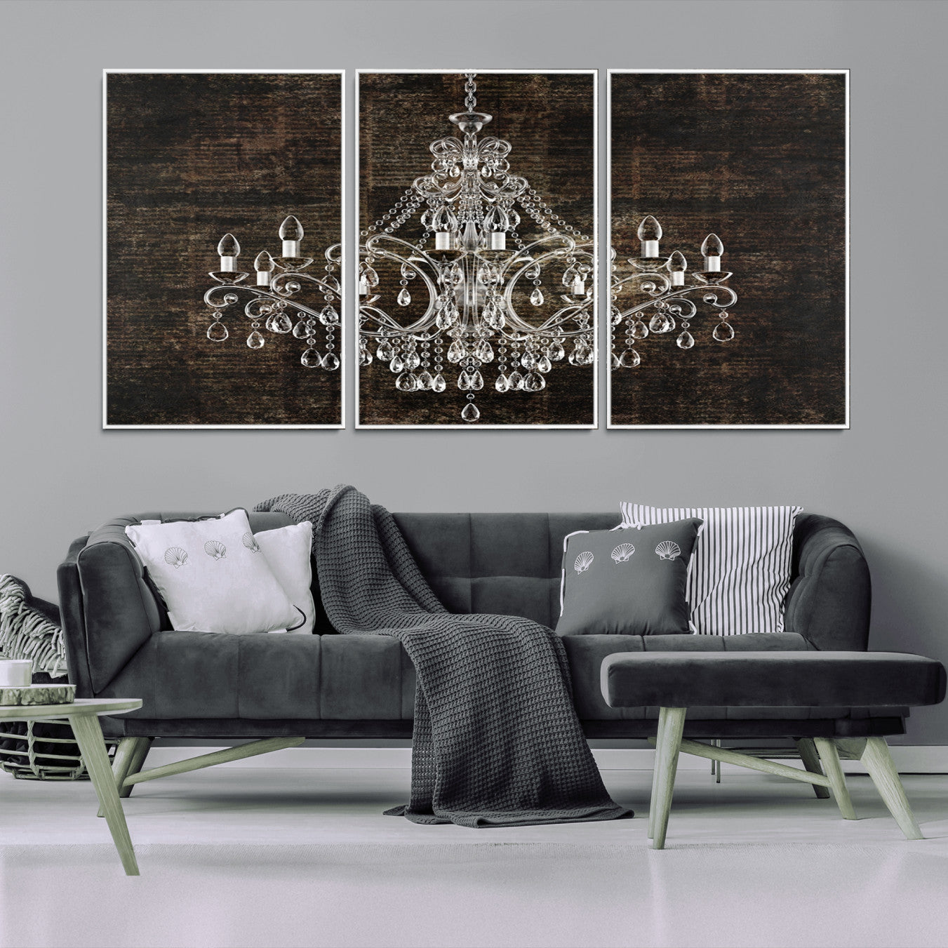 69434-MGV-CV-36X24-Rustic Chandelier Canvas Print