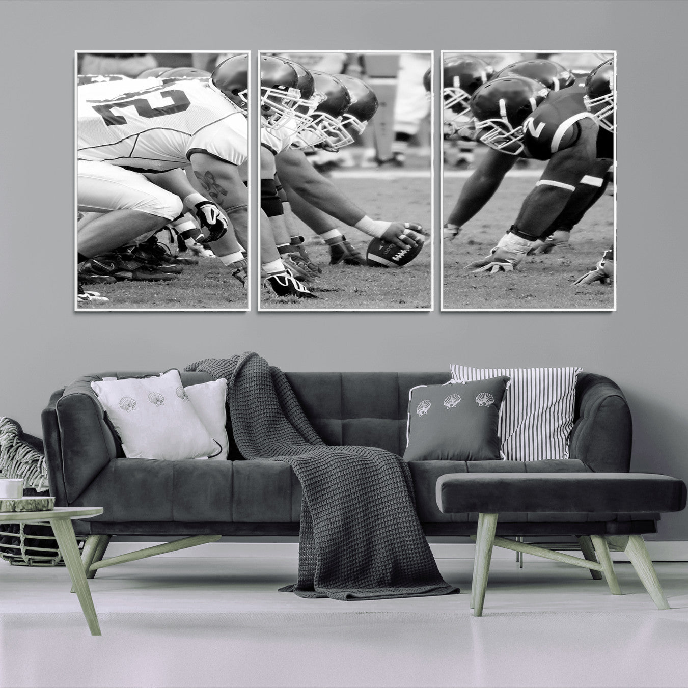 97432-MGV-CV-36X24-American Football Player Wall Art Canvas Print