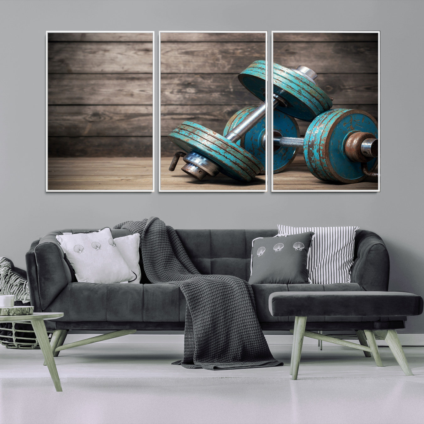 39364-MGV-CV-36X24-Dambell and Sport Wall Art Canvas Print
