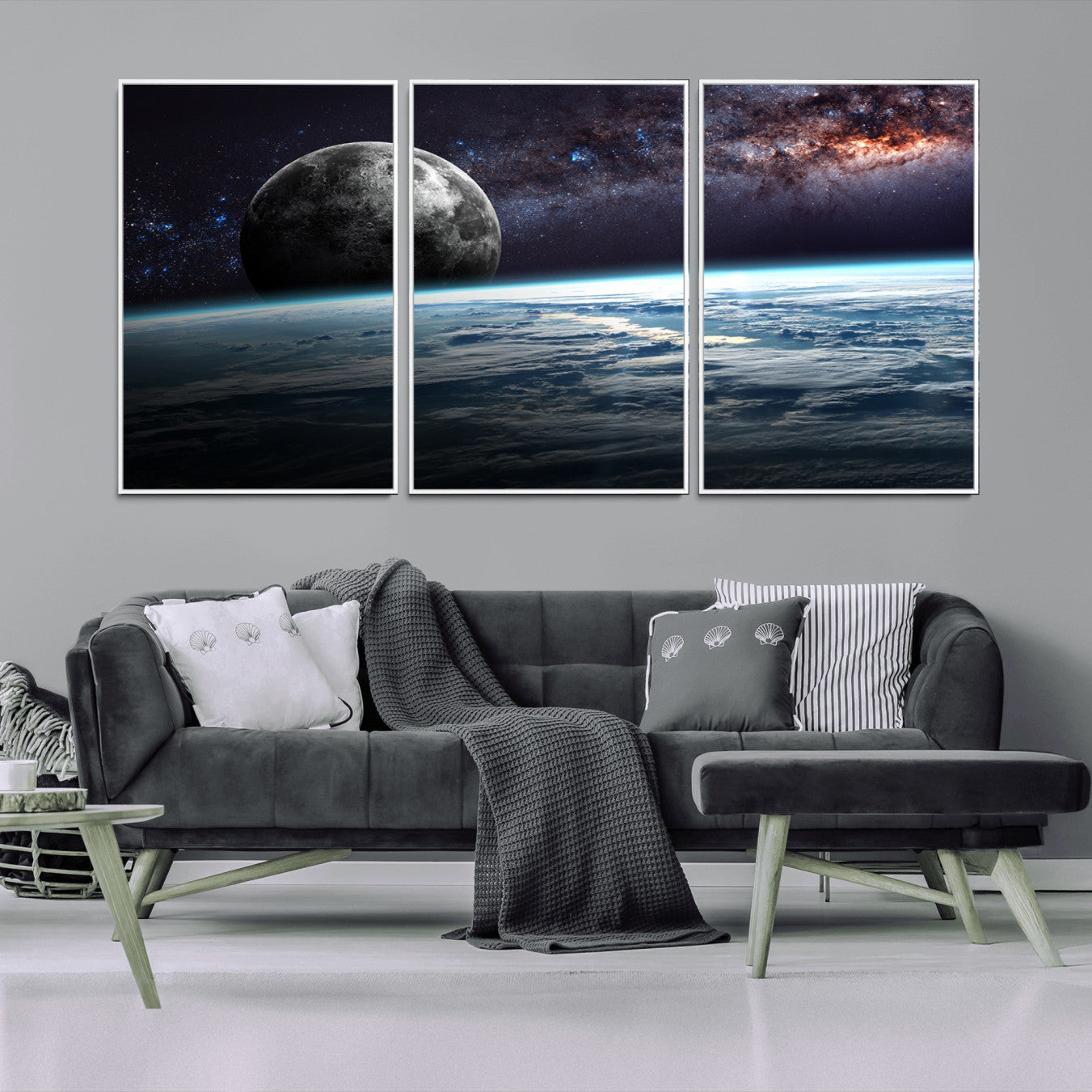 -Space and Planet Canvas Print