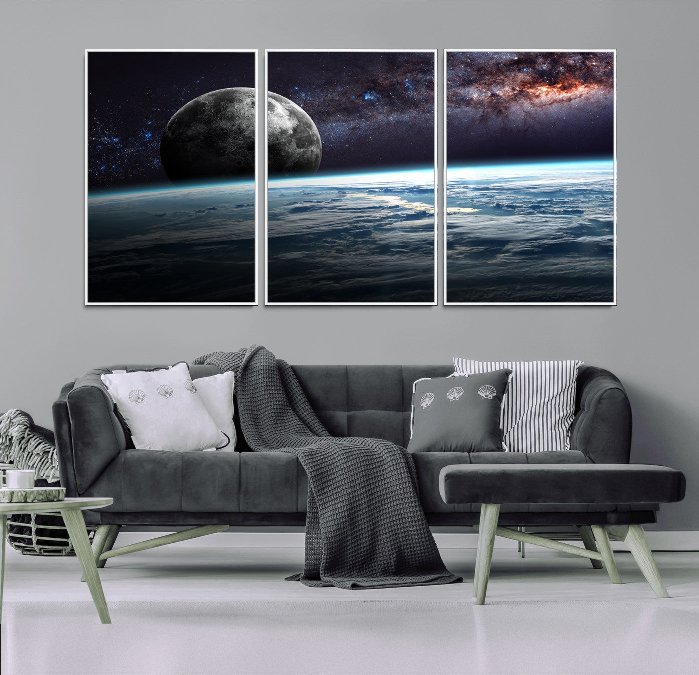 -Space and Planet Canvas Print