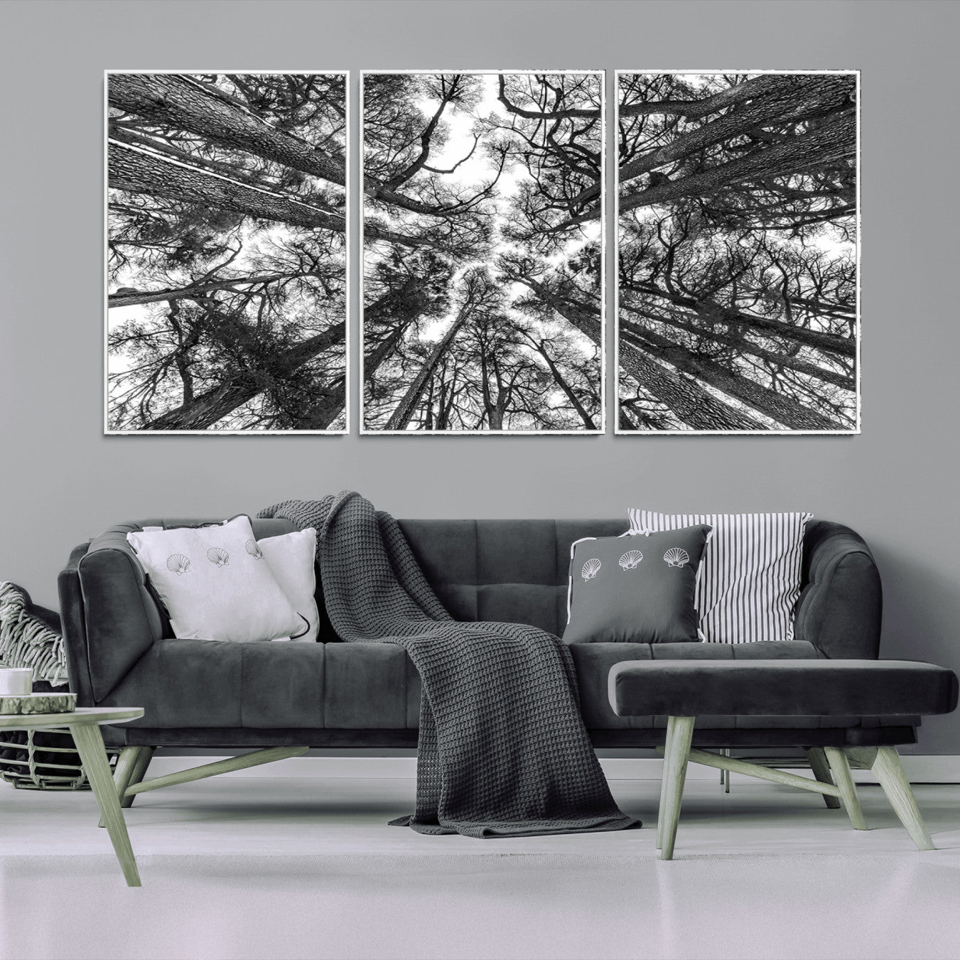 -Trees Contemporary Art Canvas Print