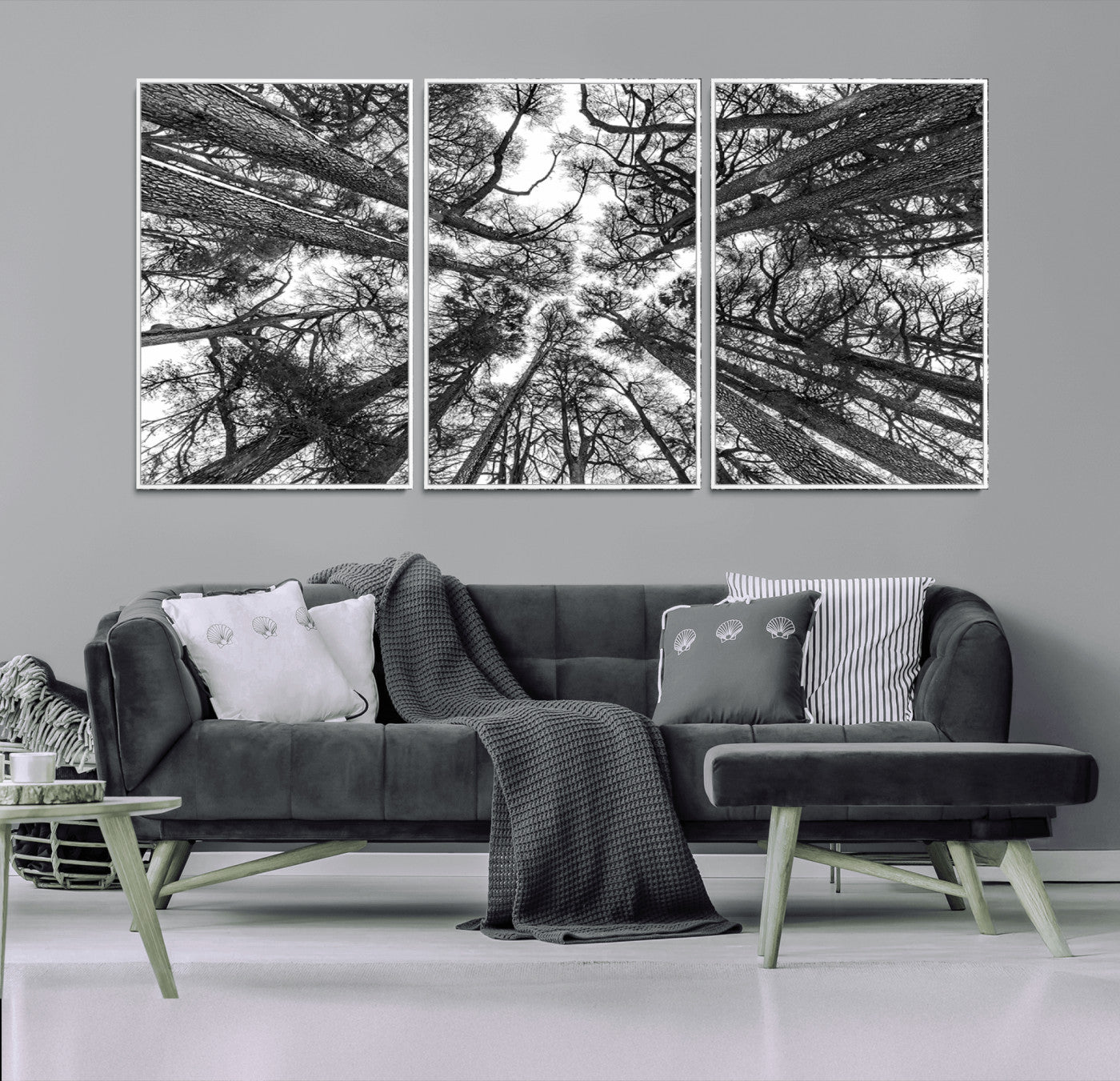 -Trees Contemporary Art Canvas Print