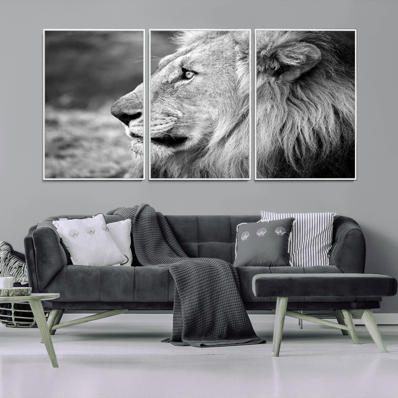 -Lion Wall Art Canvas Print
