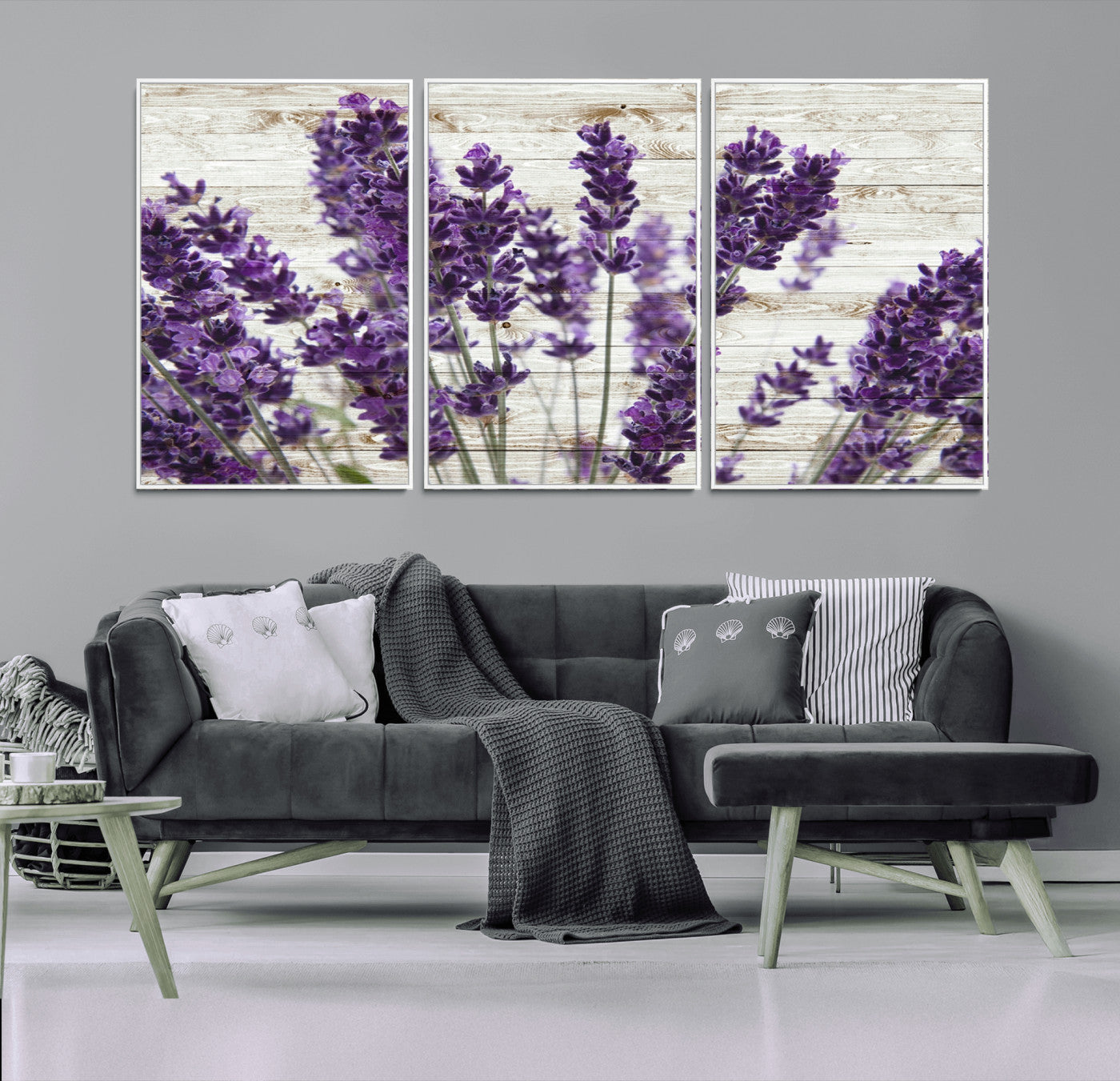 -Lavender Herb Wall Art Canvas Print