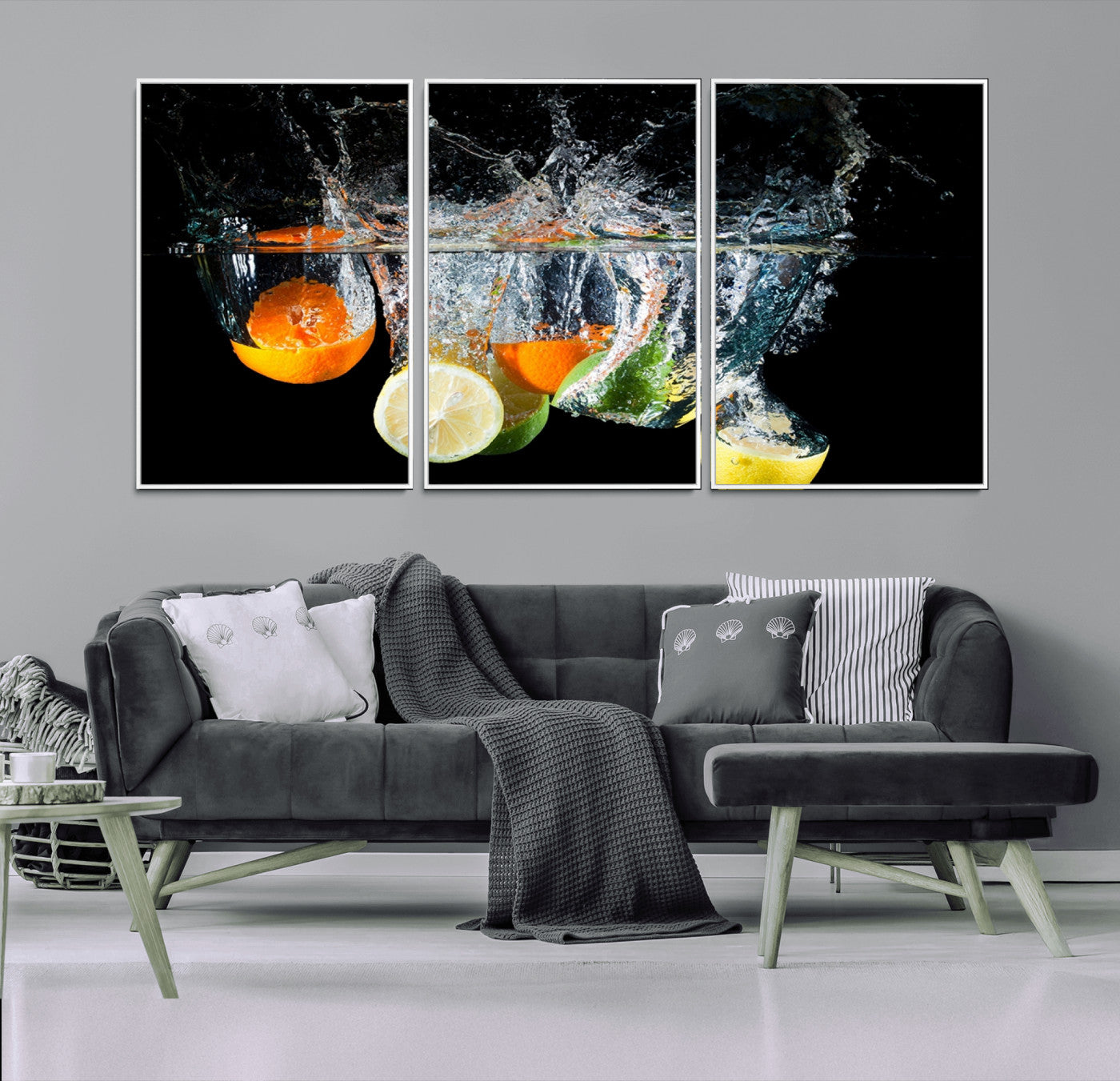 -Kitchen Wall Art, Kitchen Fruits Art Canvas Print