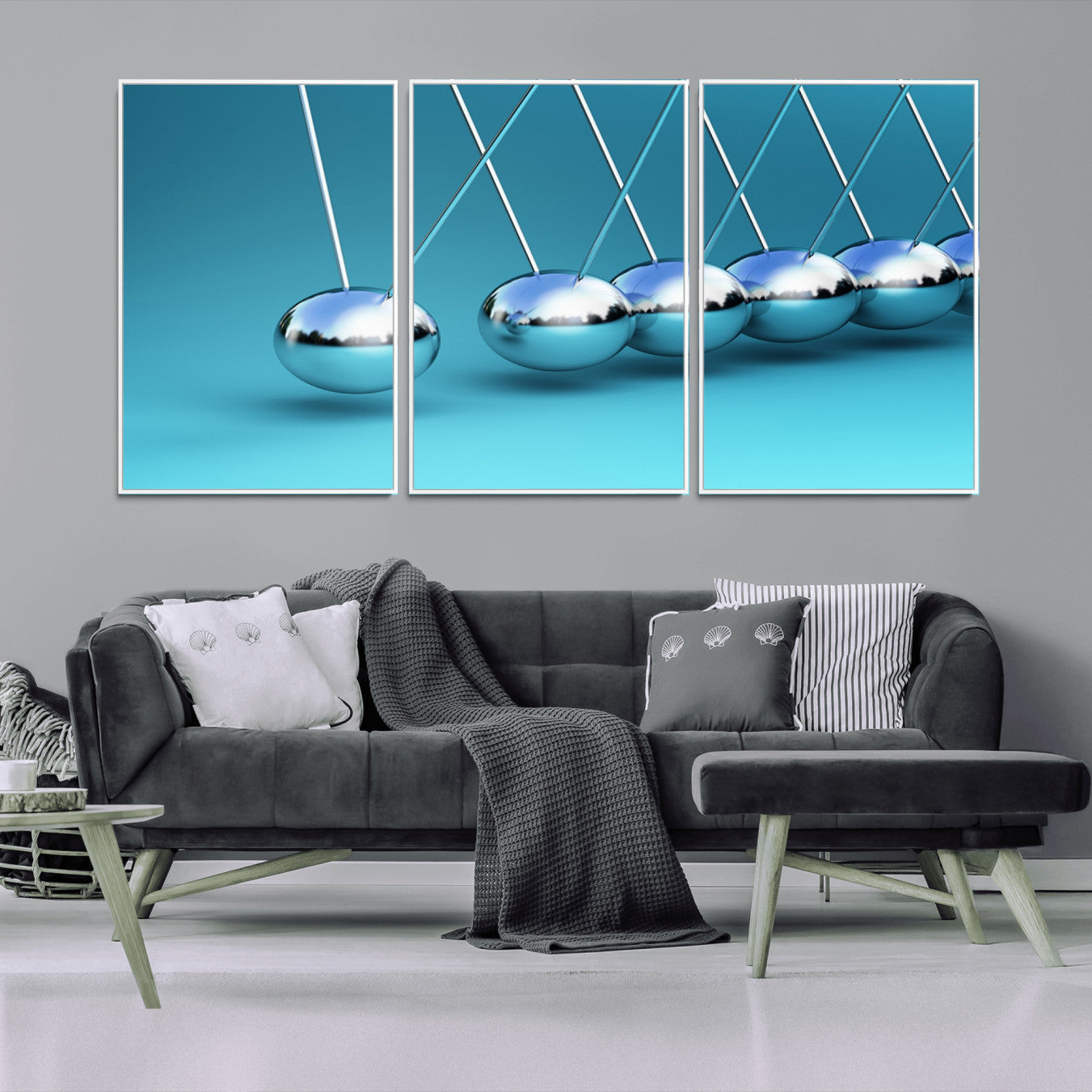 -Wall Art Newton's Cradle Canvas Print, Framed Newton Cradle Canvas Print