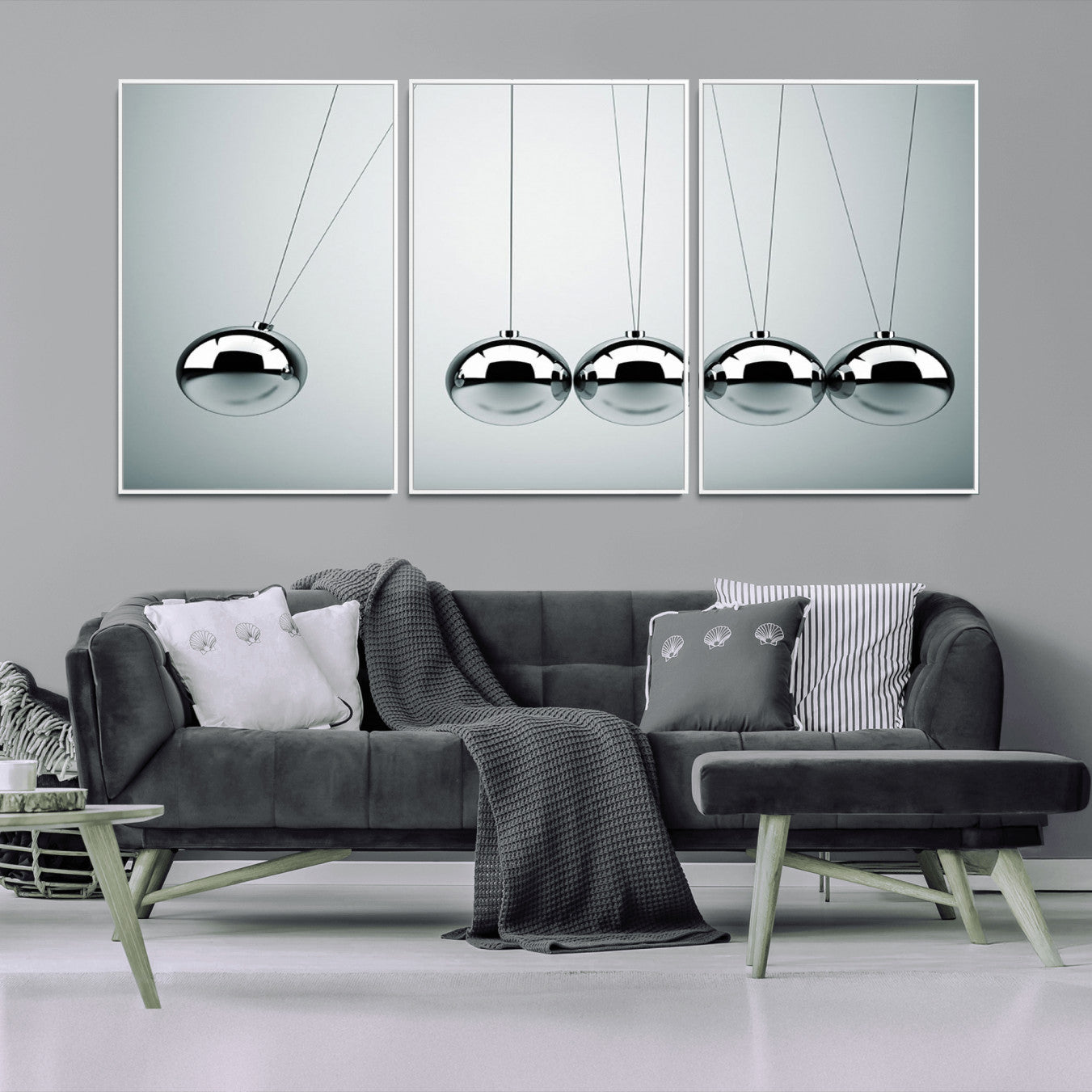 45465-MGV-CV-36X24-Newton's Cradle Wall Art Canvas Print, Framed Newton Cradle Wall Art