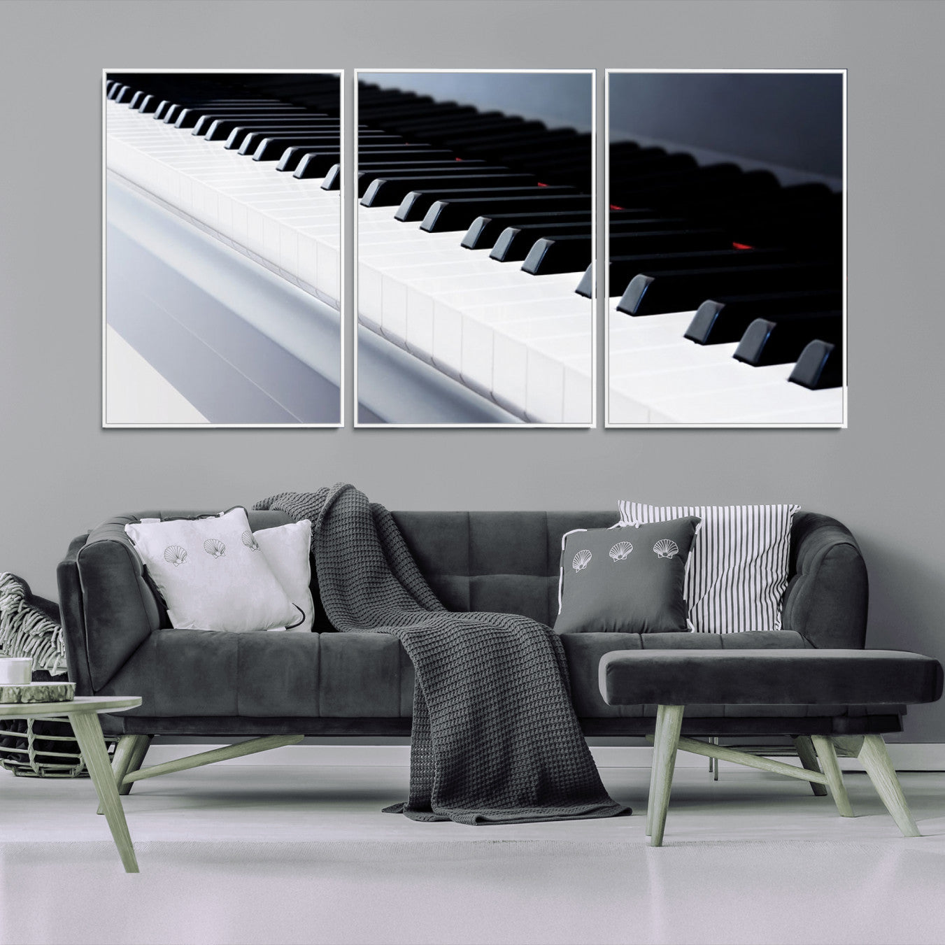 -Piano Artwork Canvas Wall Art Print