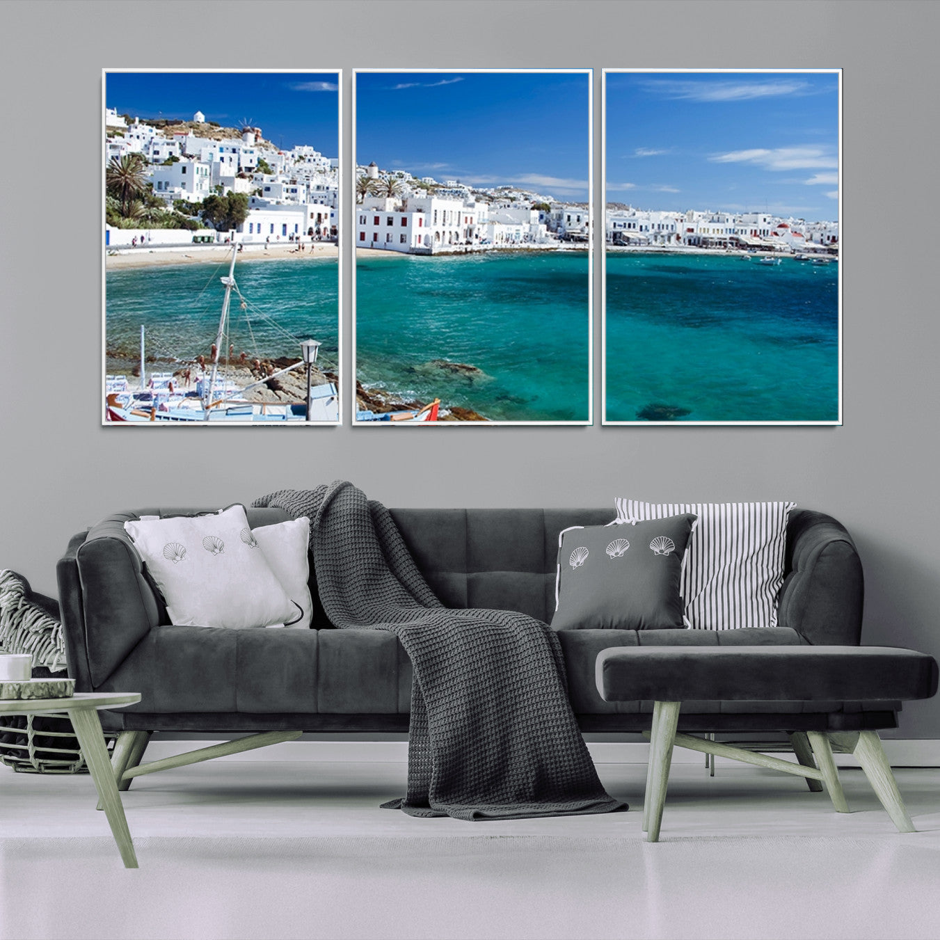 -Santorini Wall Art Canvas Print