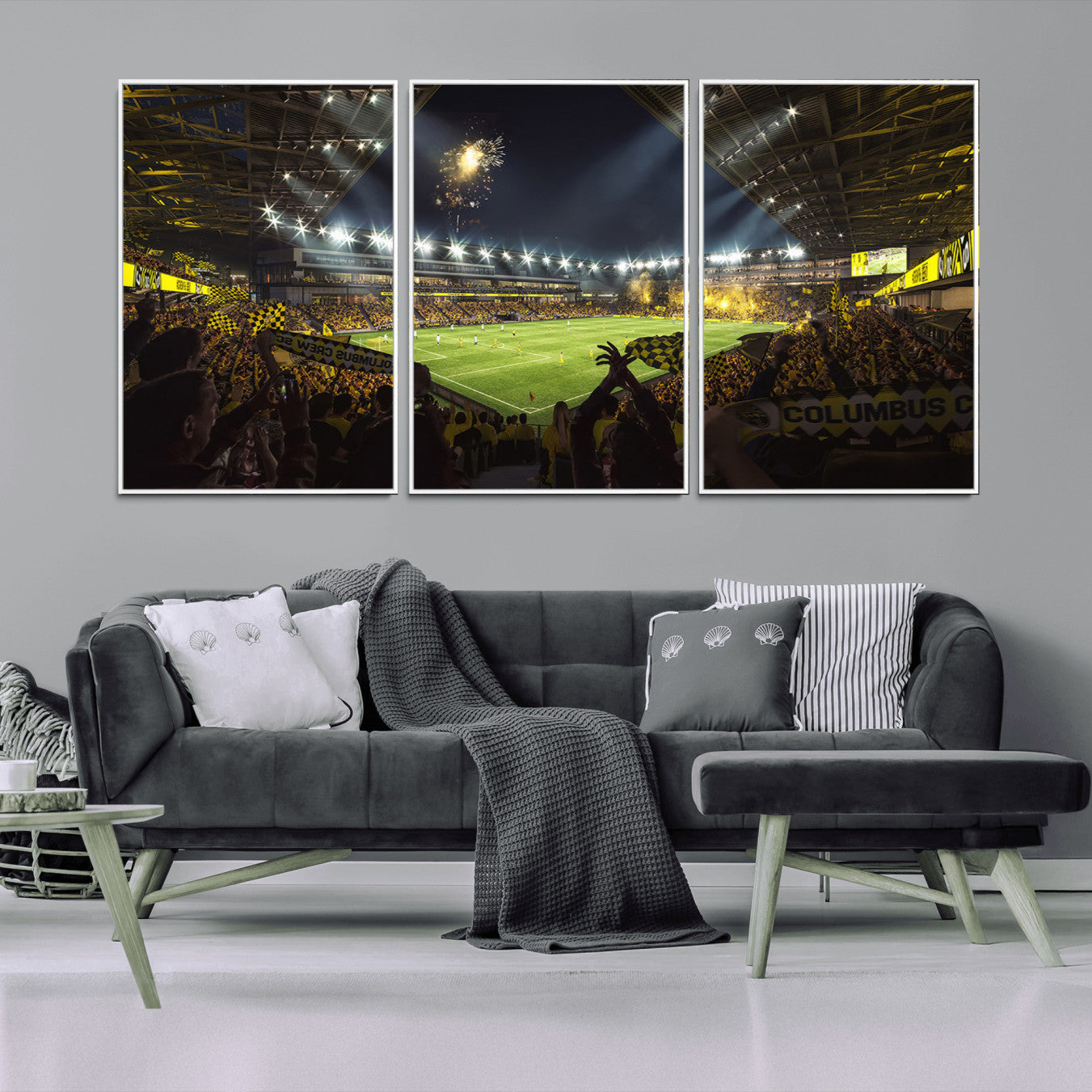 51122-MGV-CV-36X24-Columbus Crew Soccer Team Print - Columbus Crew Stadium Wall Art Canvas Print