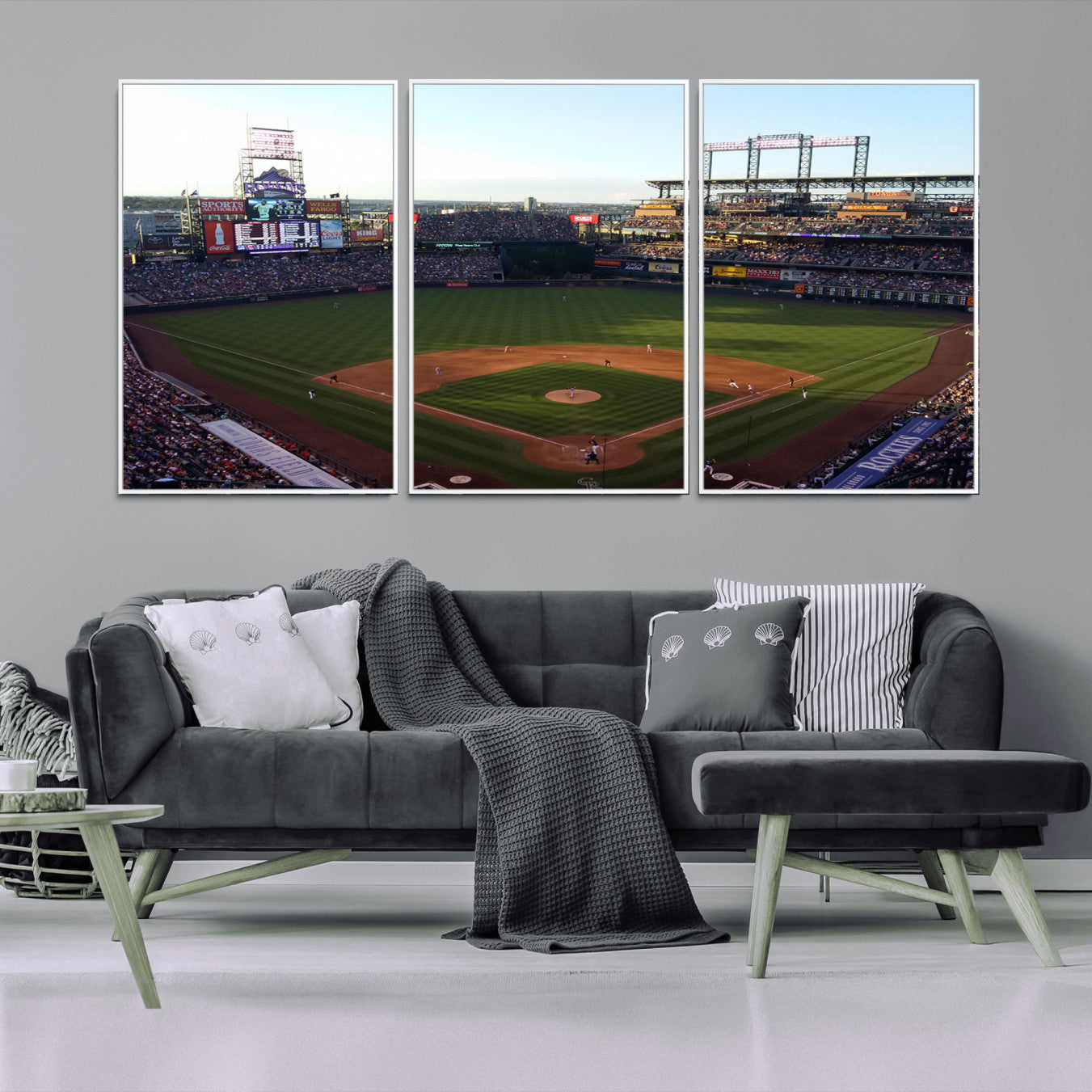 21638-MGV-CV-36X24-Colorado Rockies Coors Field Wall Art Canvas Print - MLB Baseball Stadium