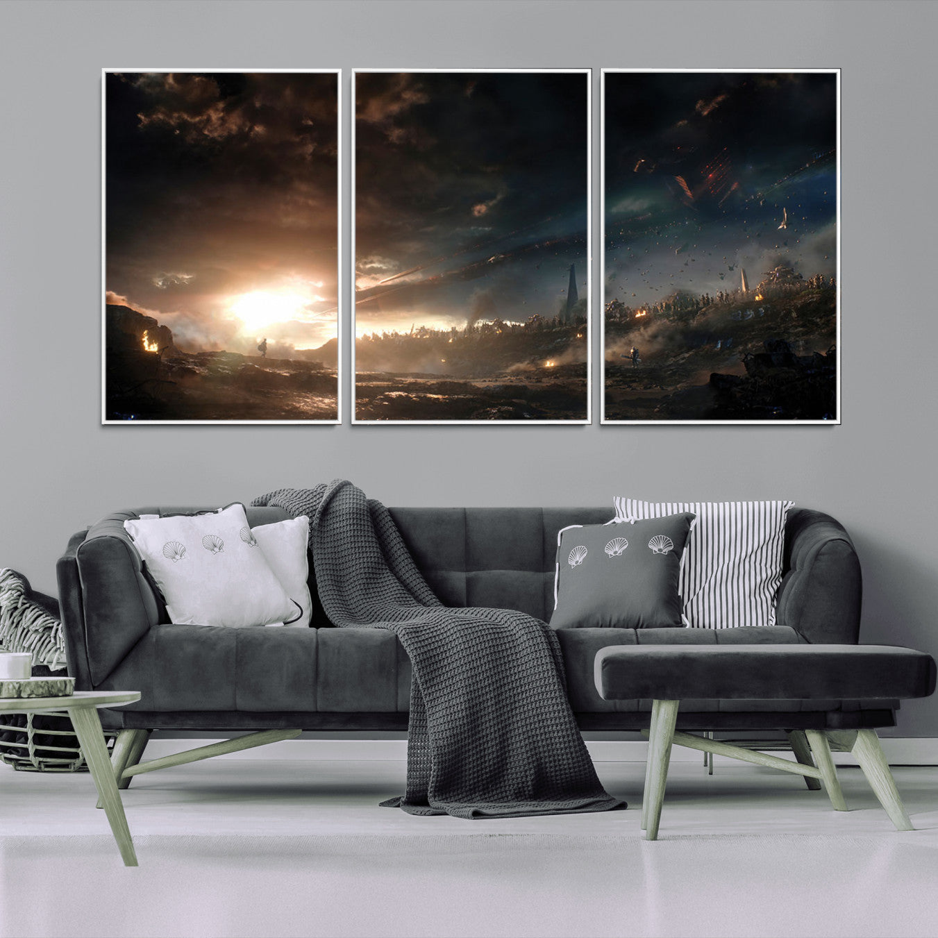 -Avengers Planet Wall Art Canvas Print