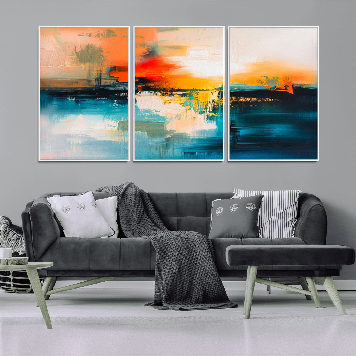 37083-MGV-CV-36X24-Colorful Abstract Wall Art | Bold Modern Canvas Print | Ready to Hang and Framed for Living Room or