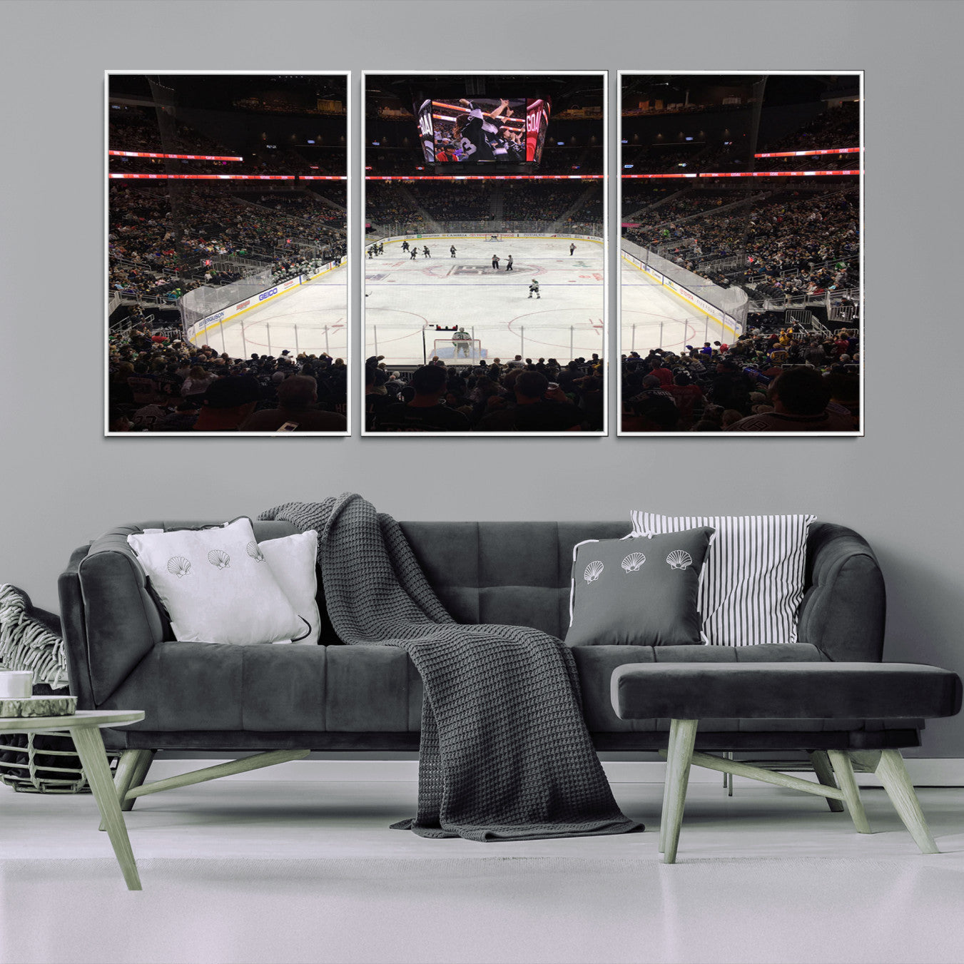 -T Mobile Arena Paradise Nevada Vegas Golden Knights Ice Hockey Stadium Canvas Print Wall Art
