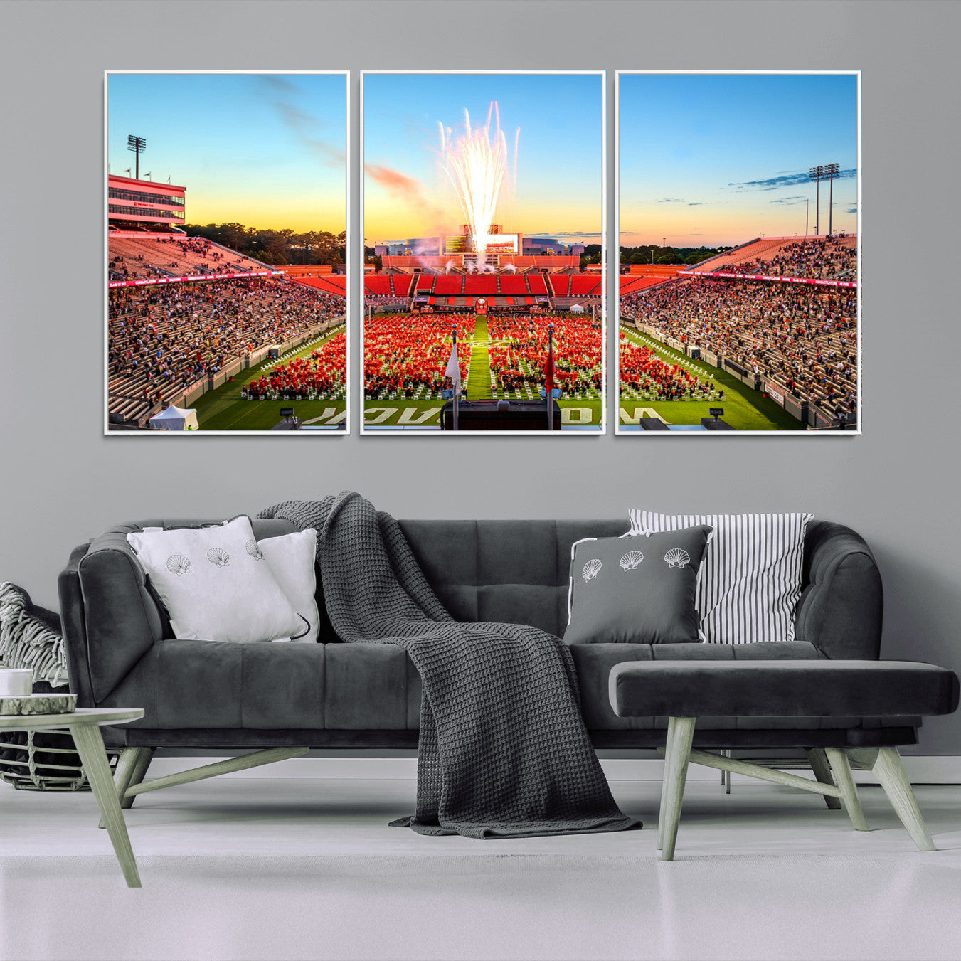 -North Carolina State University Canvas Print, North Carolina State University Wolfpack Football Team