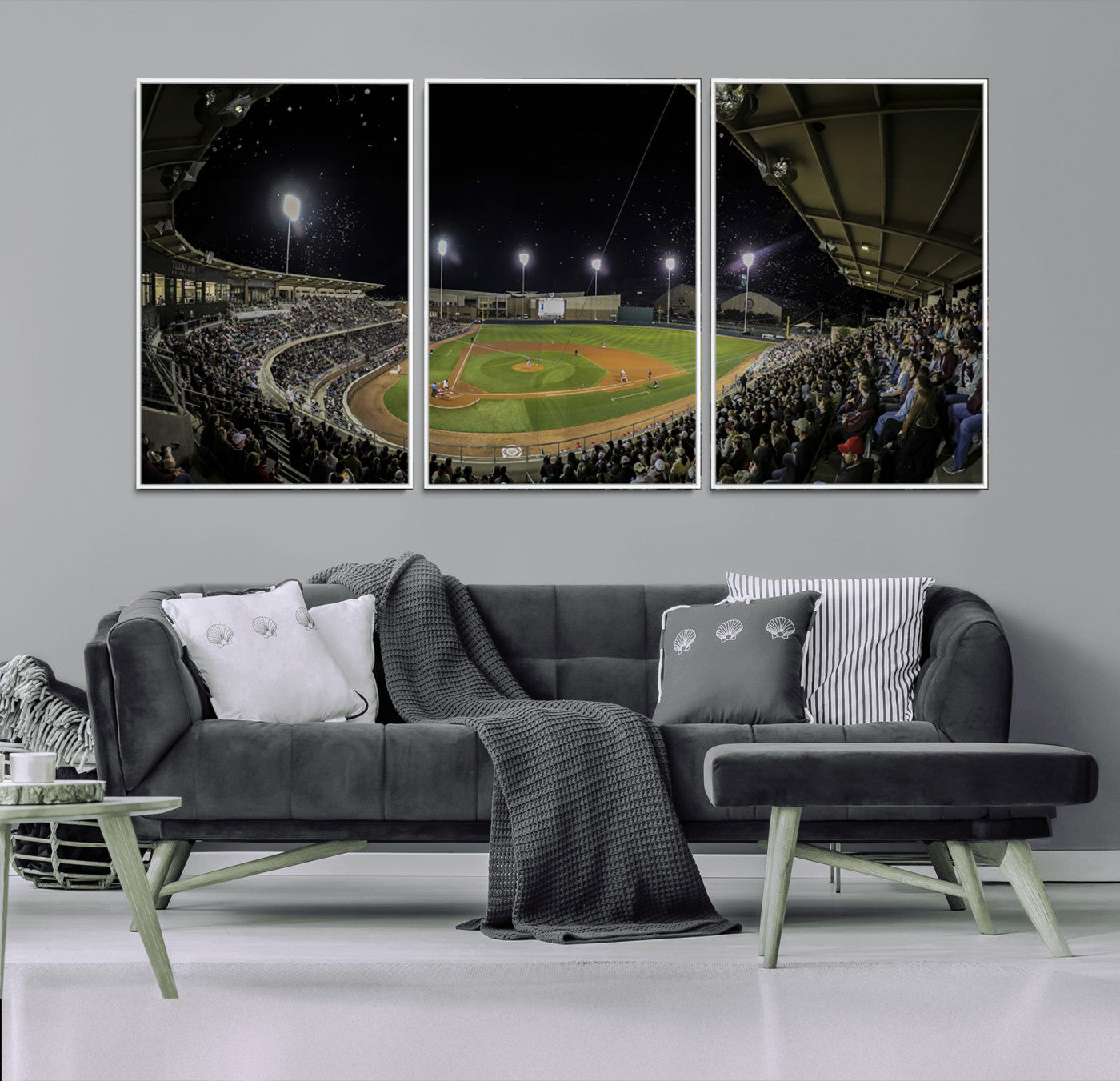 -Olsen Field at Blue Bell Park - Texas A&M Aggies Baseball Stadium Wall Art Canvas Print
