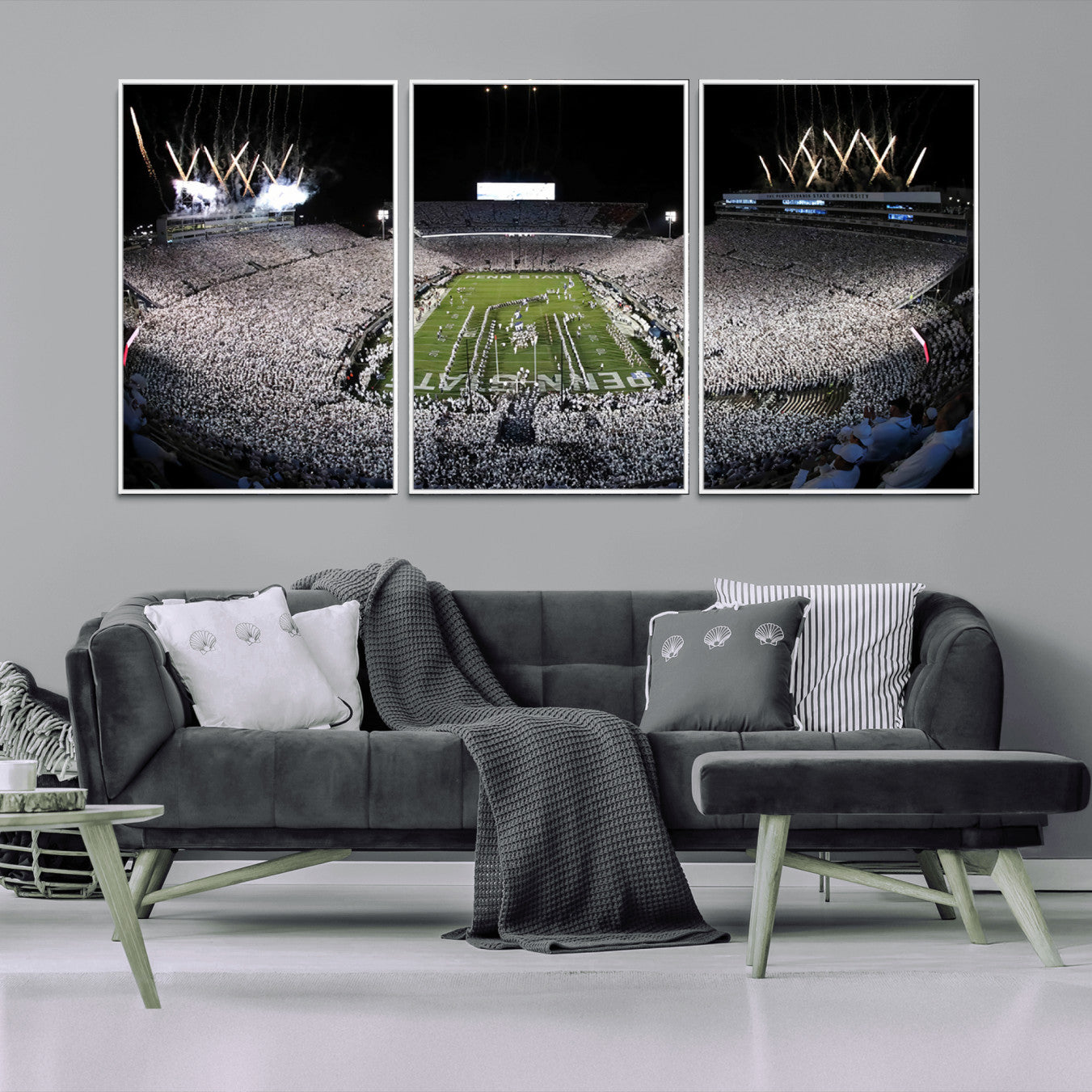 -Penn State Beaver Stadium Canvas Wall Art - Nittany Lions Football Print
