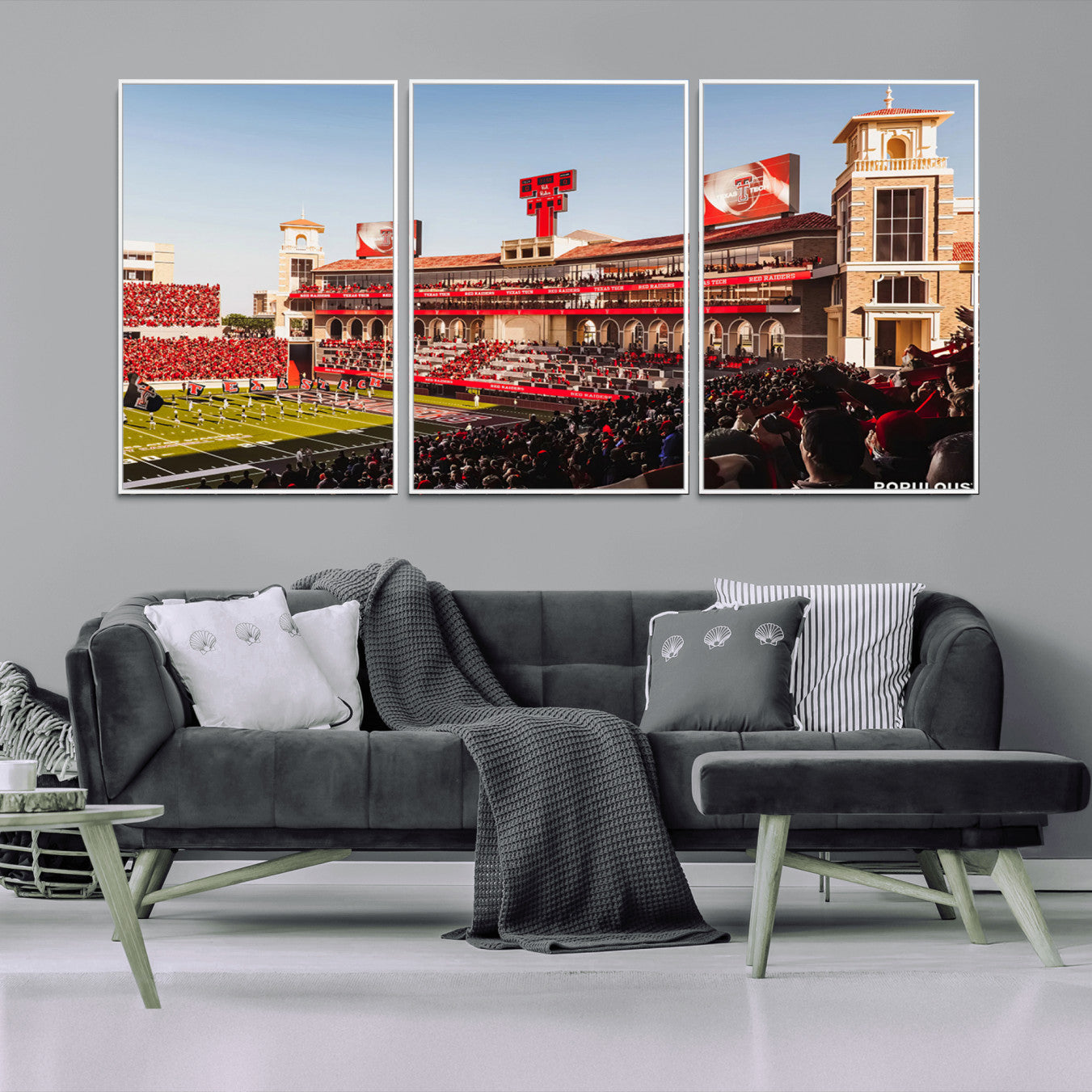 89744-MGV-CV-36X24-Jones AT&T Stadium Texas Tech Red Raiders Wall Art | Large Att Stadium Canvas Print | College