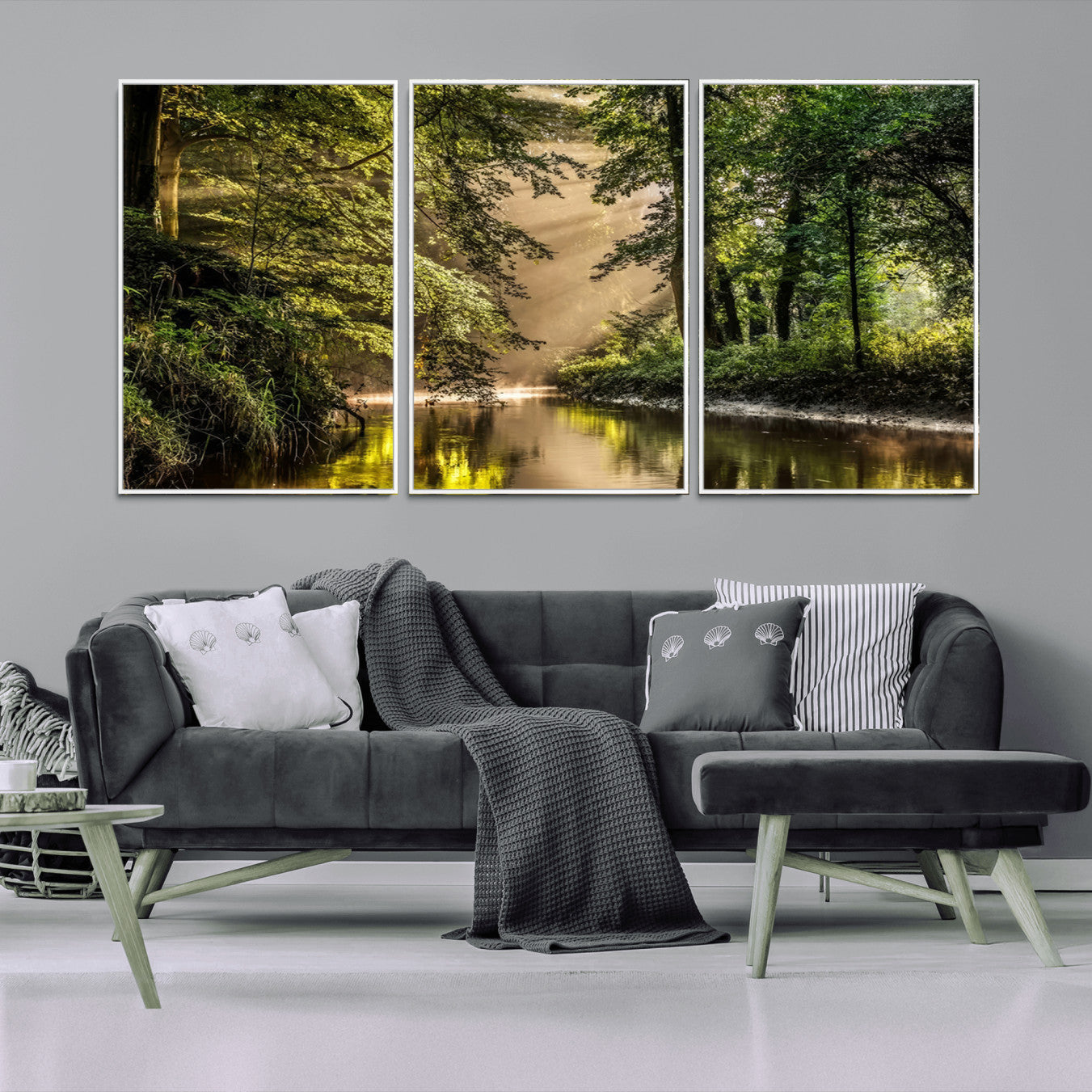 -Forest Wall Art Print | River Landscape Wall Art | Perfect for Farmhouse Wall Decor, Cabin Wall Art