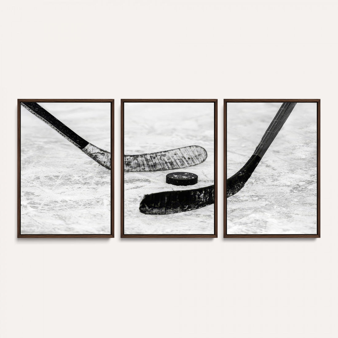 Winter Ice Hockey Sport Canvas Wall Art Print, Hockey Wall Decor