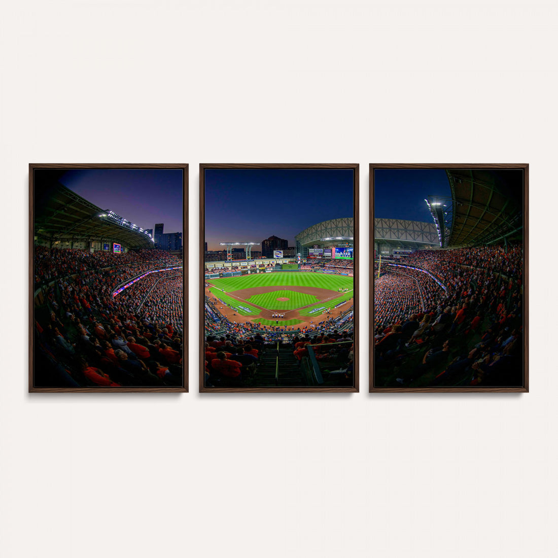 Houston Astros Baseball Print Canvas, Houston Minute Maid Park Stadium Wall Art