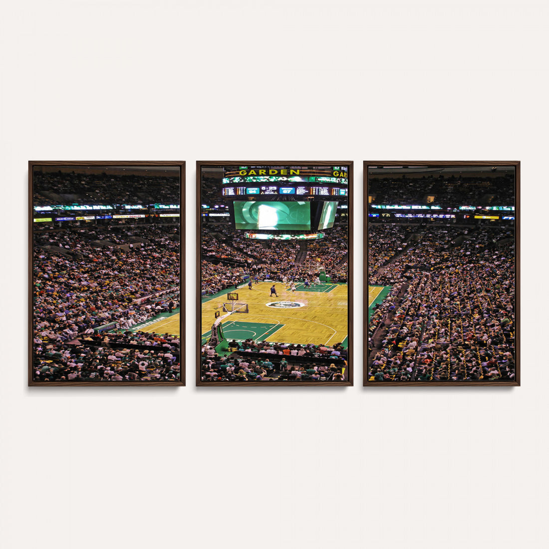 TD Garden Basketball Canvas Wall Art | Boston Celtics Live Action