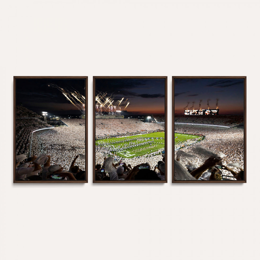 Penn State Stadium Wall Art Canvas Print, White Out