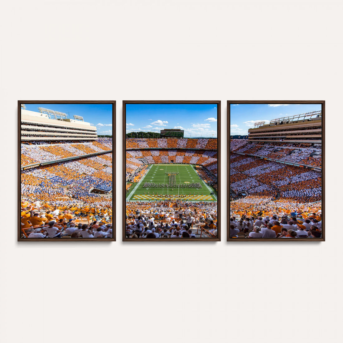 Tennessee Neyland Stadium Wall Art, Sports Arena Canvas, Framed and Ready to Hang