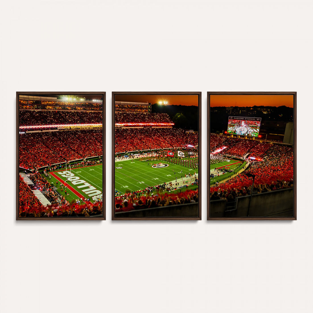 Georgia Bulldogs Stadium Wall Art Canvas Print, Sanford Stadium