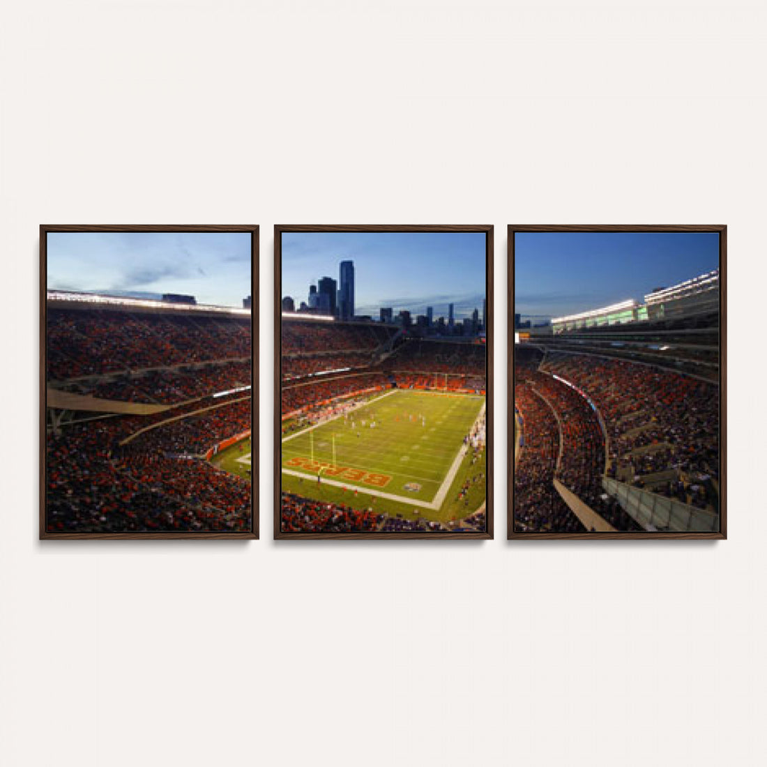 Chicago Bears Soldier Field Canvas Wall Art, NFL Stadium Panorama
