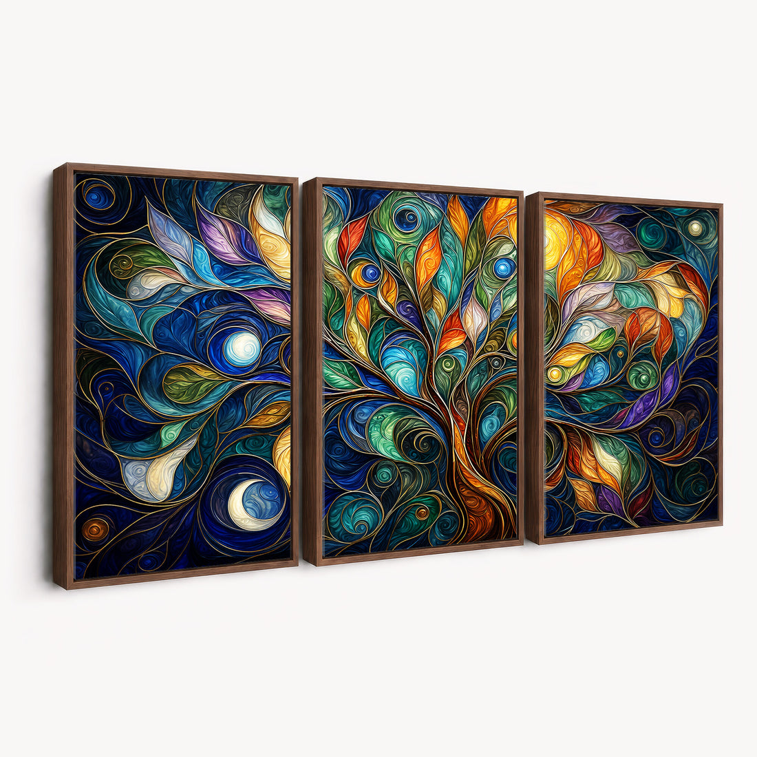 Psychedelic Tree Of Life Wall Art - Vibrant Swirl Cosmic Nature Decor