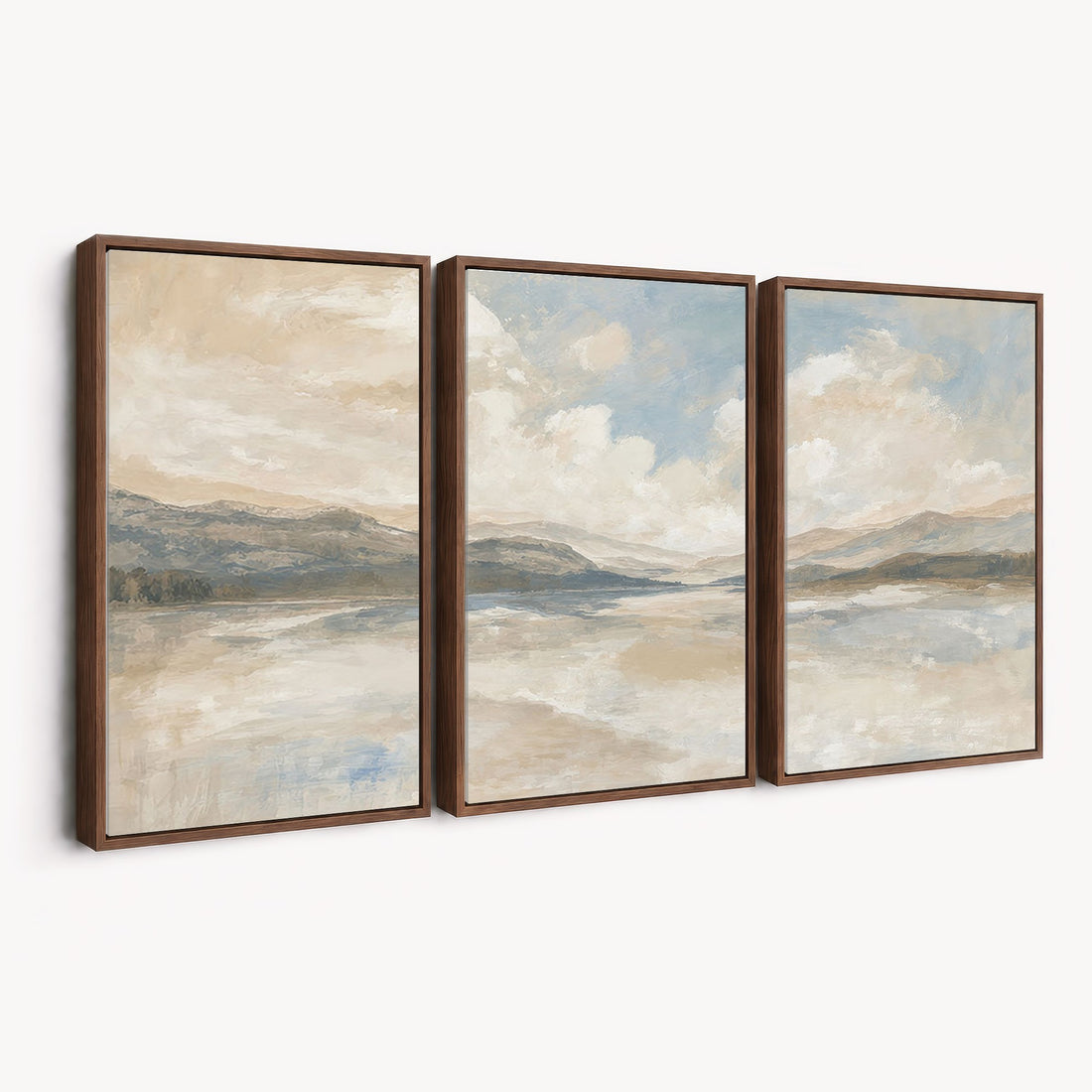 Serene Mountain and Lake Landscape Canvas Wall Art