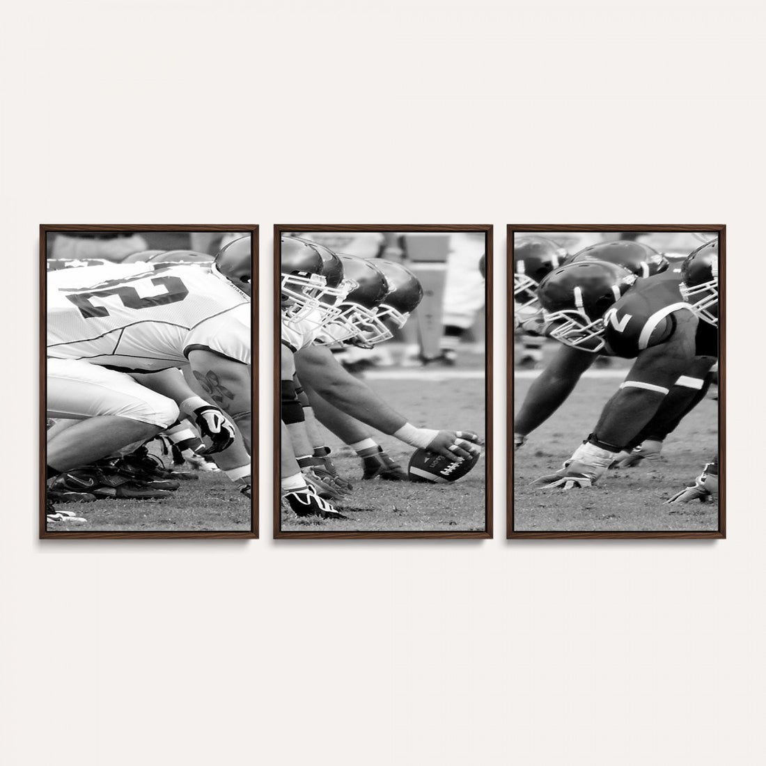 American Football Player Wall Art Canvas Print
