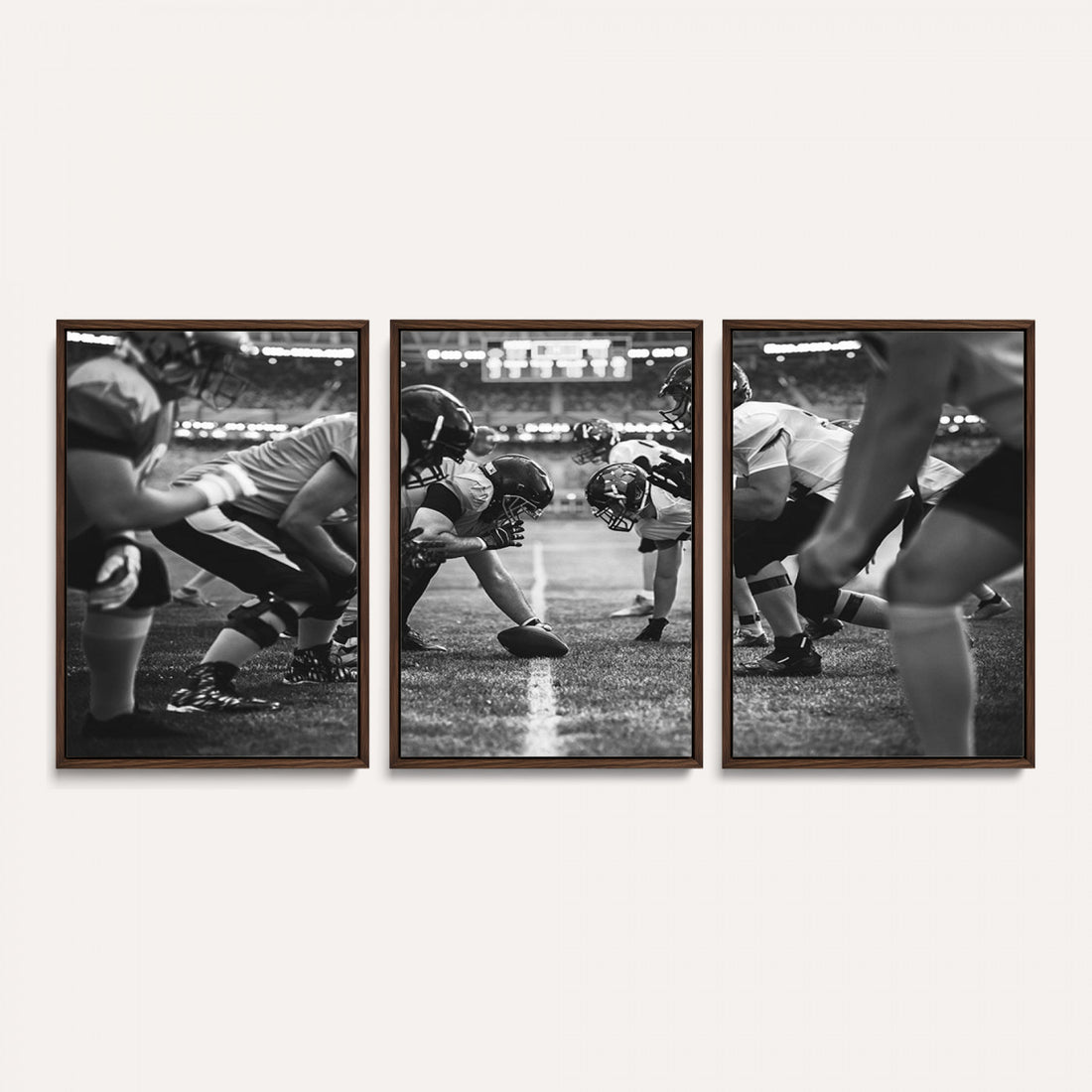 American Football Wall Art Canvas Print Framed Stadium Sport