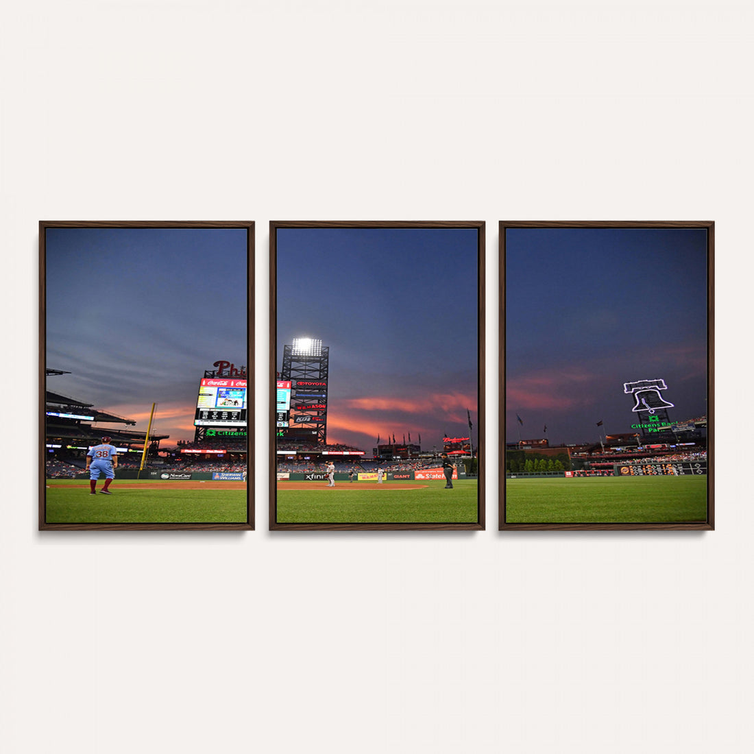 Philadelphia Phillies Baseball Print, Philadelphia Citizens Bank Park Stadium Wall Art