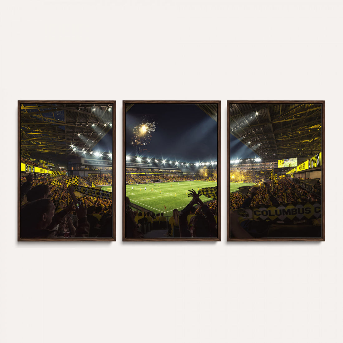 Columbus Crew Soccer Team Print, Columbus Crew Stadium Wall Art, Framed and Ready to Hang