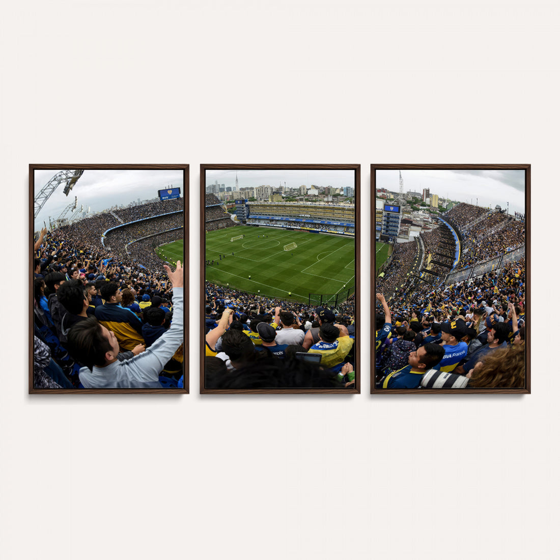 Boca Juniors Soccer Team Print, Buenos Aires Bombonera, Framed and Ready to Hang