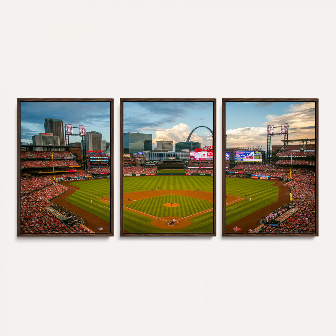 St. Louis Cardinals Baseball Team Print, Busch Stadium Wall Art, Framed and Ready to Hang